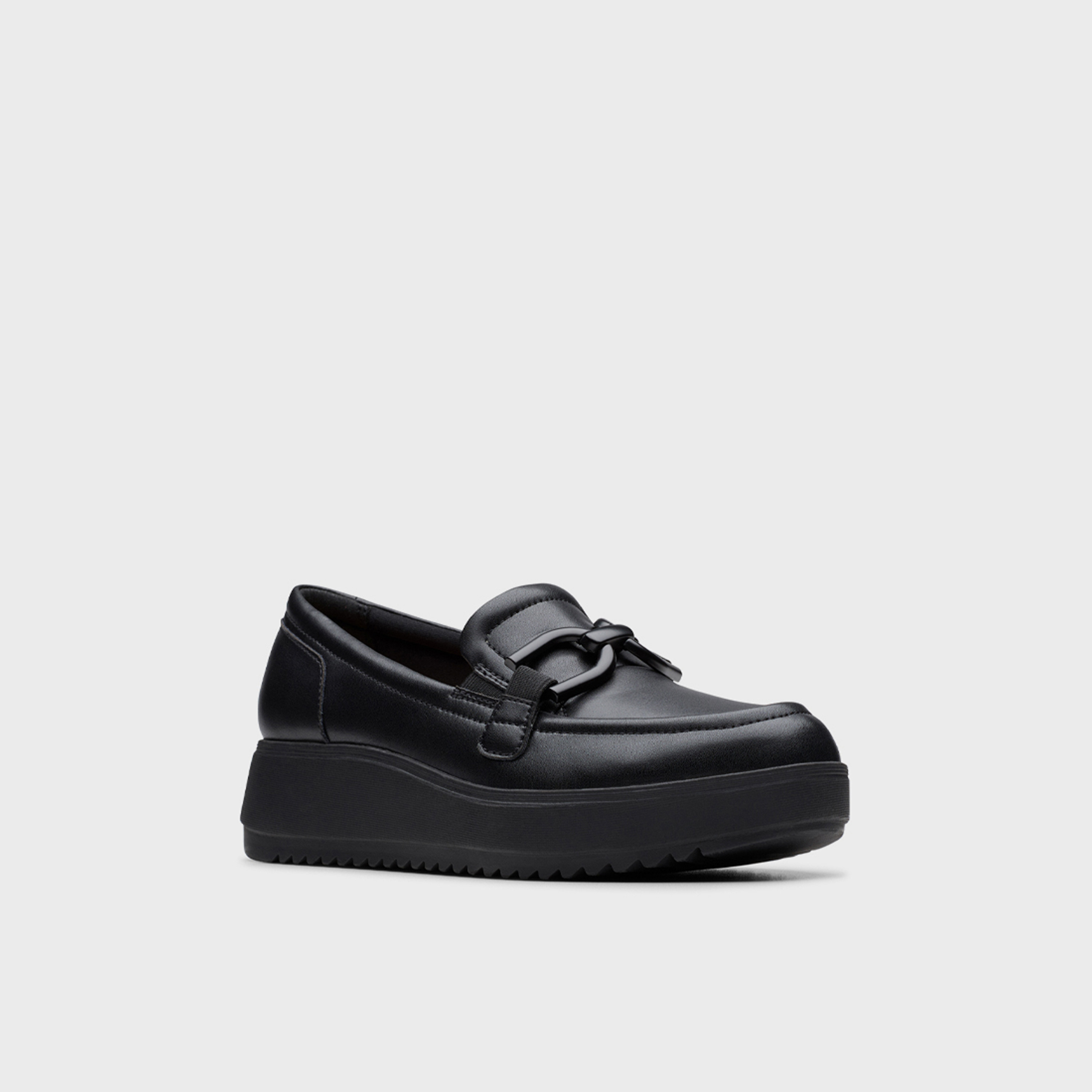 حذاء نسائي من كلاركس، زيلاه توب، سهل الارتداء، ذو نعل سميك | 26184335-women-shoes-loafersandmoccasins-image-1