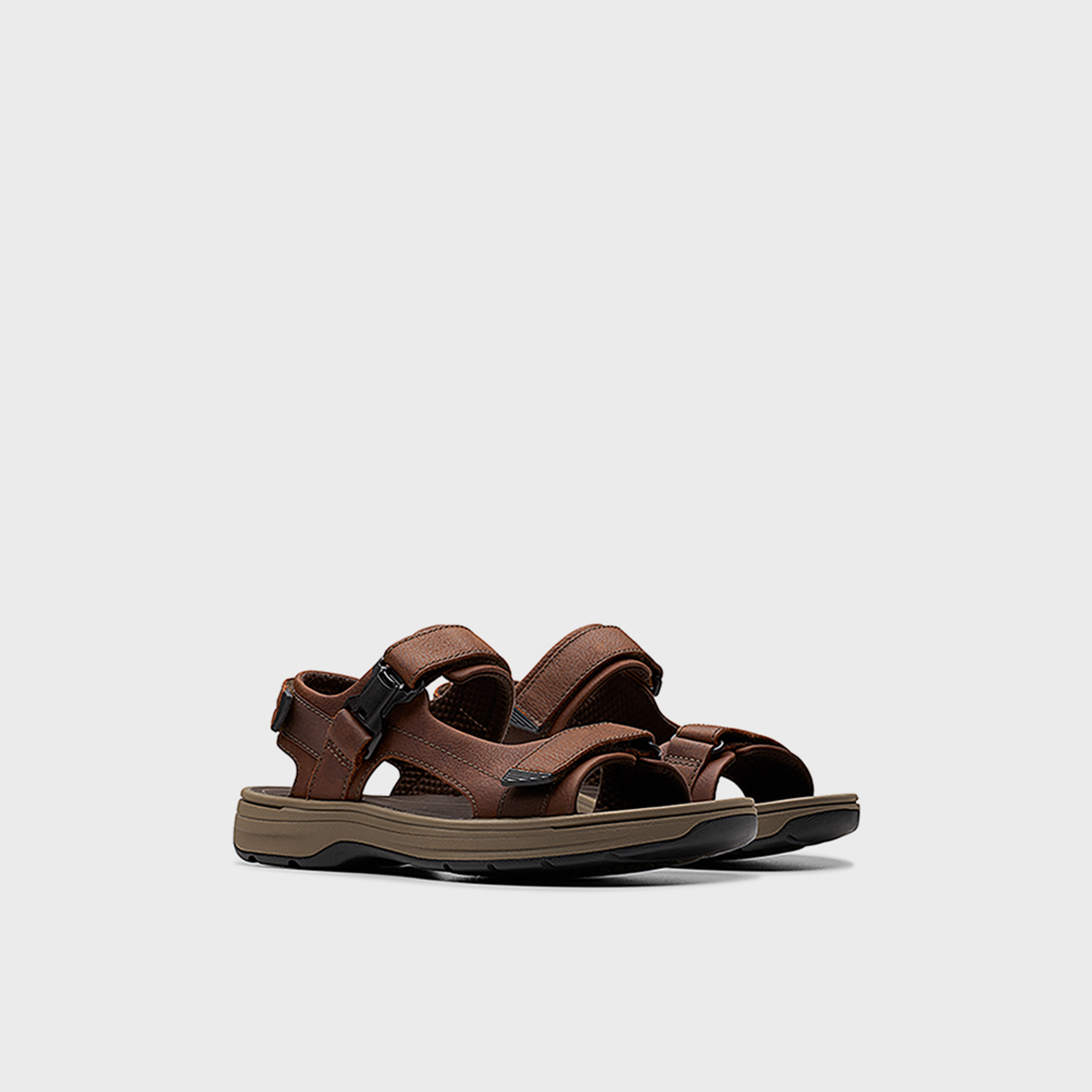 Clarks Mens Hook & Loop Saltway Edge Slide Sandals | 26184777-men-shoes-sandals-image-1