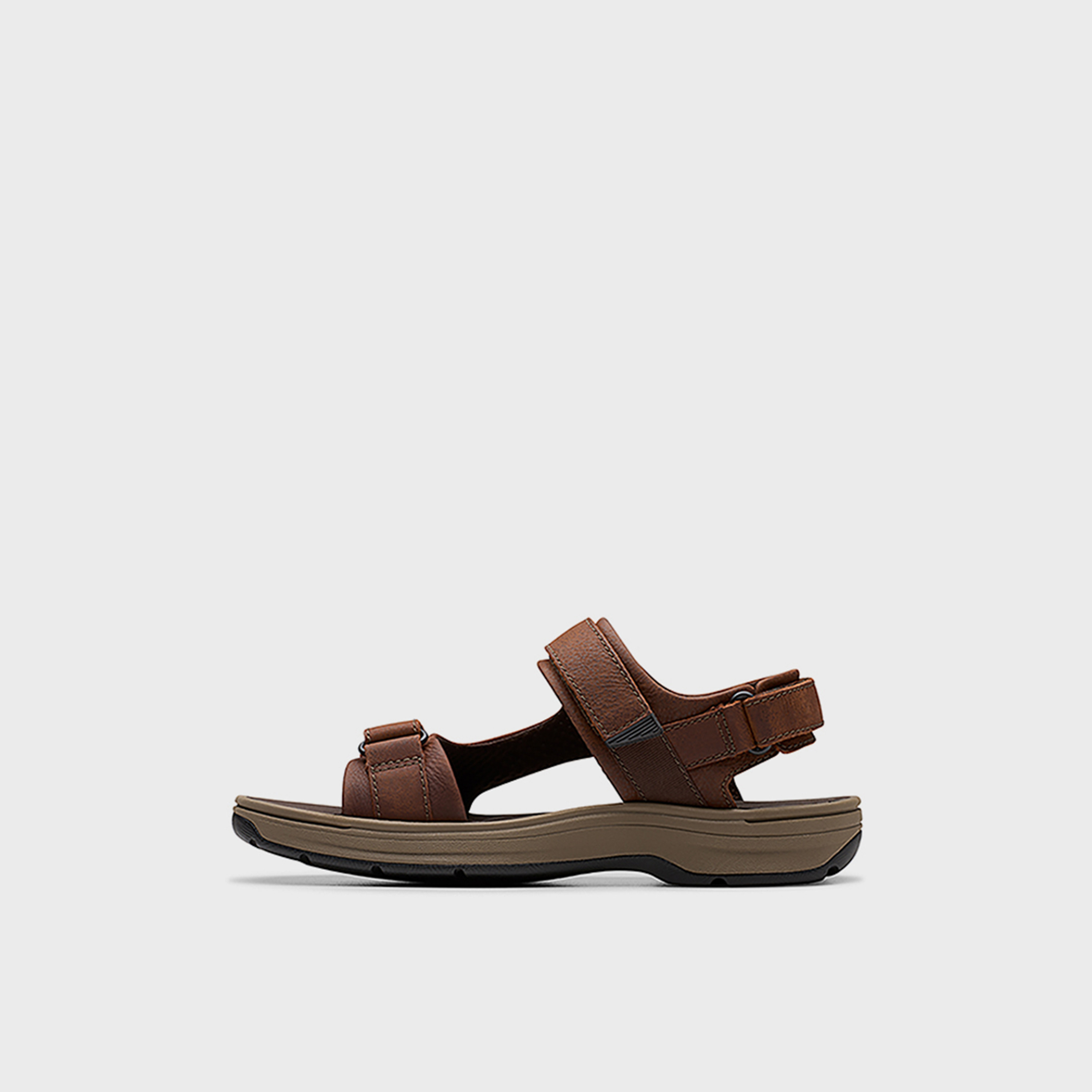 Clarks Mens Hook & Loop Saltway Edge Slide Sandals | 26184777-men-shoes-sandals-image-3