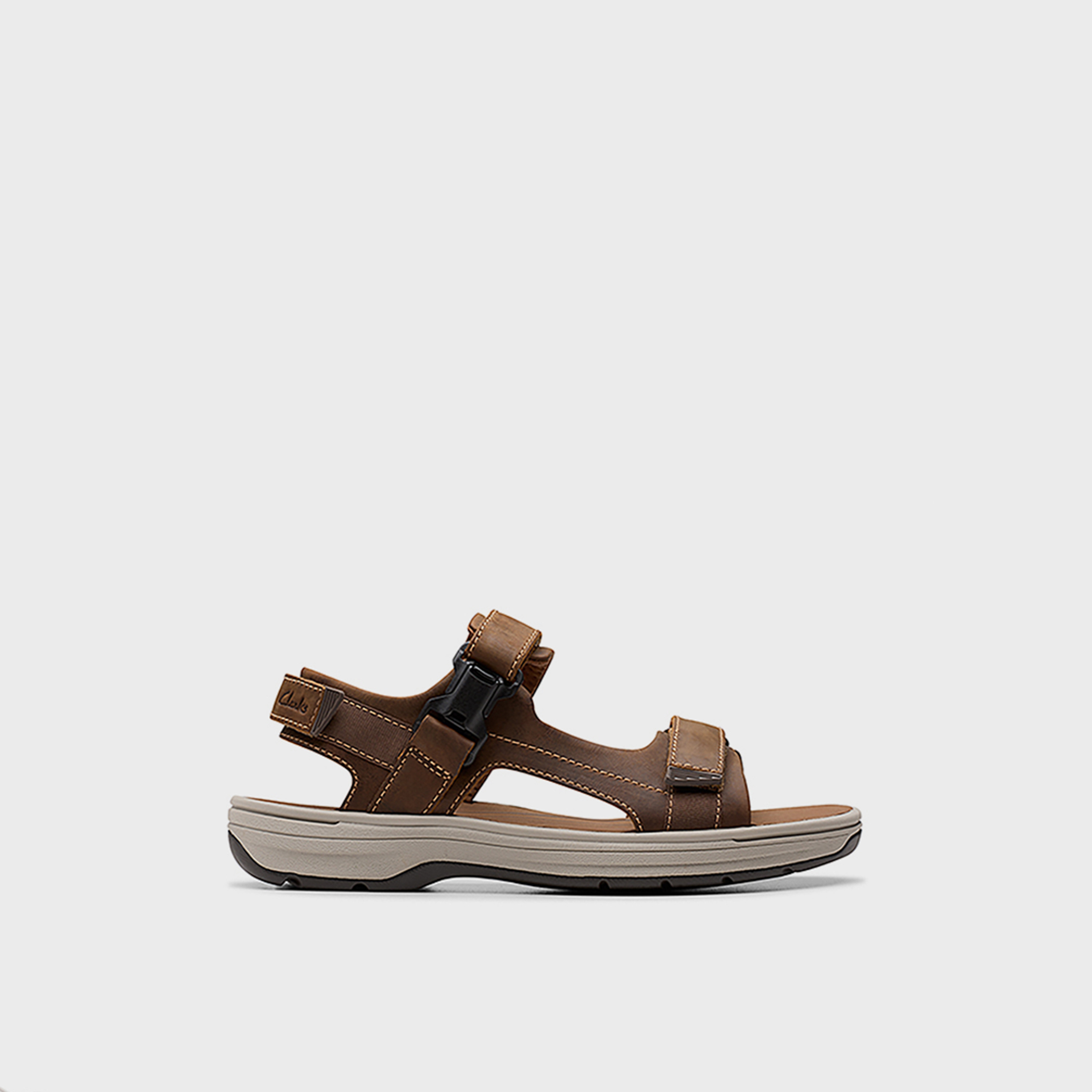 Clarks Mens Hook & Loop Saltway Edge Slide Sandals | 26184778-men-shoes-sandals-image-2