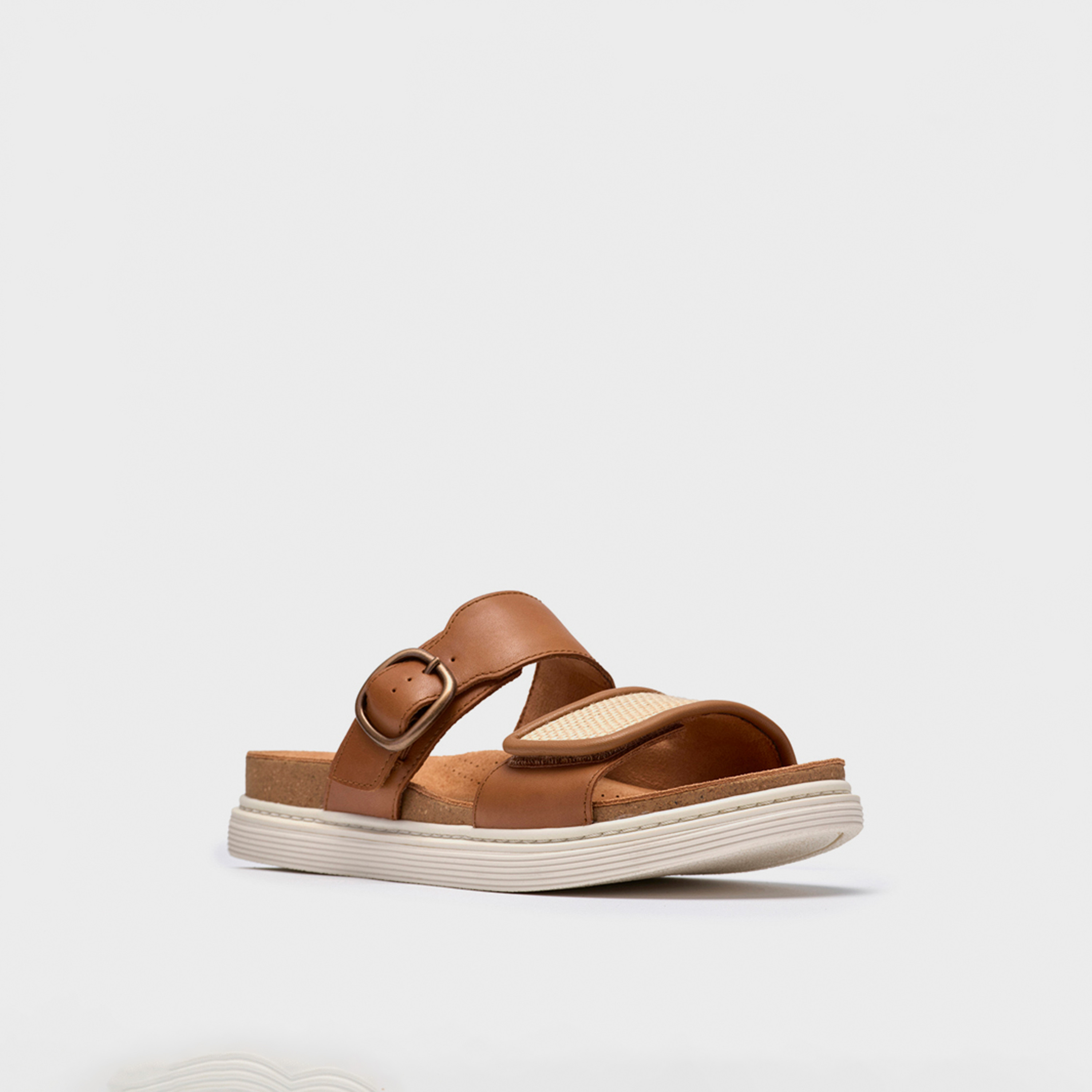 Clarks Womens Slip-On Arwell Step Flatform Slide Sandals | 26185814-women-shoes-sandals-flats-image-1
