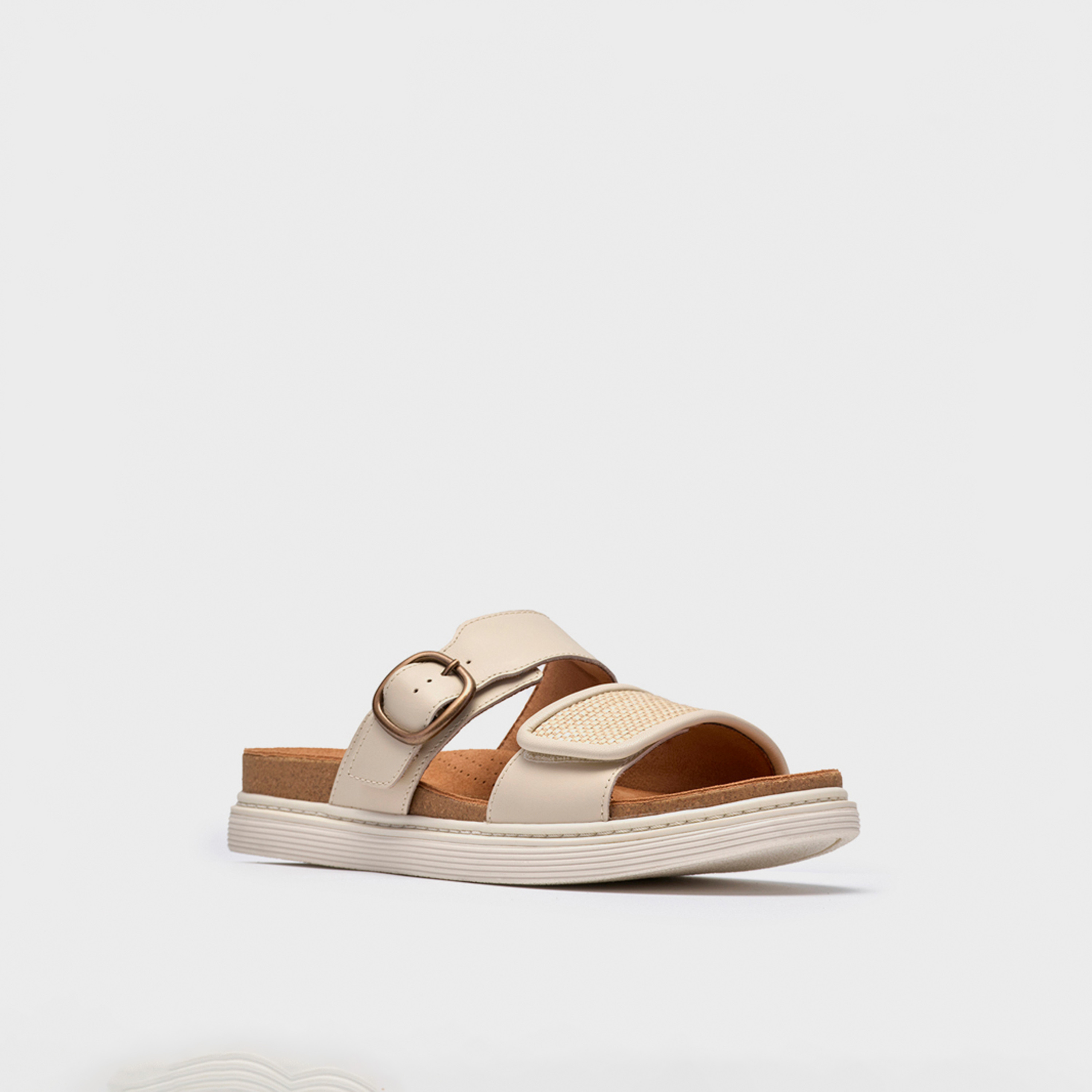 Clarks Womens Slip-On Arwell Step Flatform Slide Sandals | 26185816-women-shoes-sandals-flats-image-1