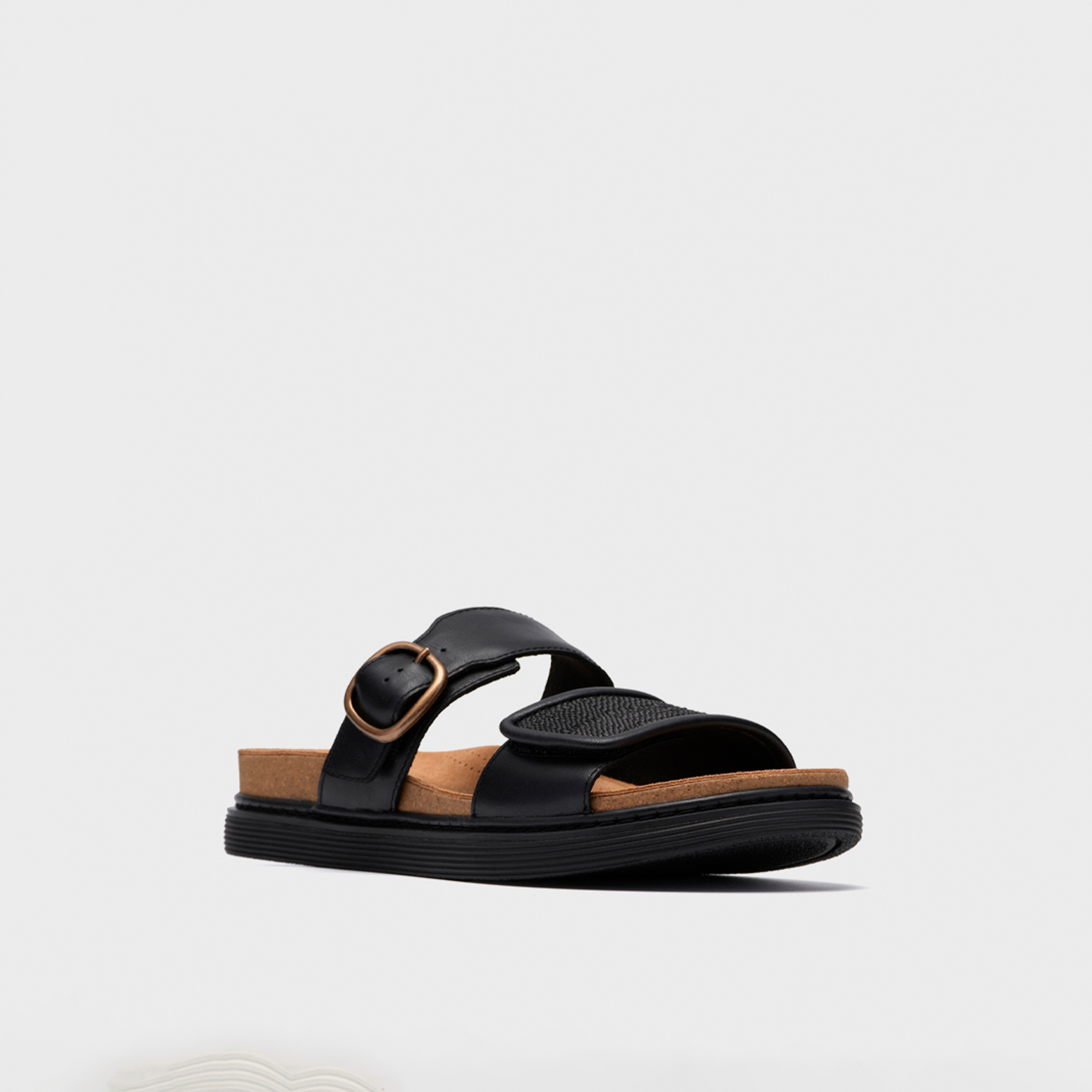 Clarks Womens Slip-On Arwell Step Flatform Slide Sandals | 26185817-women-shoes-sandals-flats-image-1