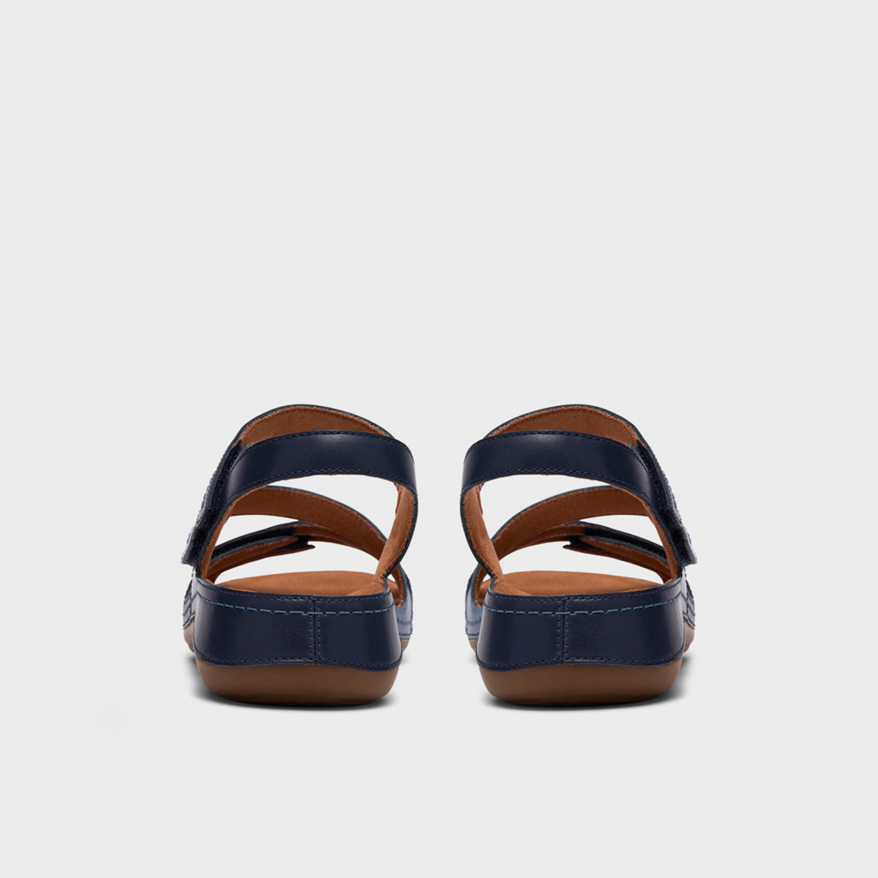 Clarks Womens Hook & Loop Cecily Mix Flat Strap Sandals | 26185831-women-shoes-sandals-flats-image-5