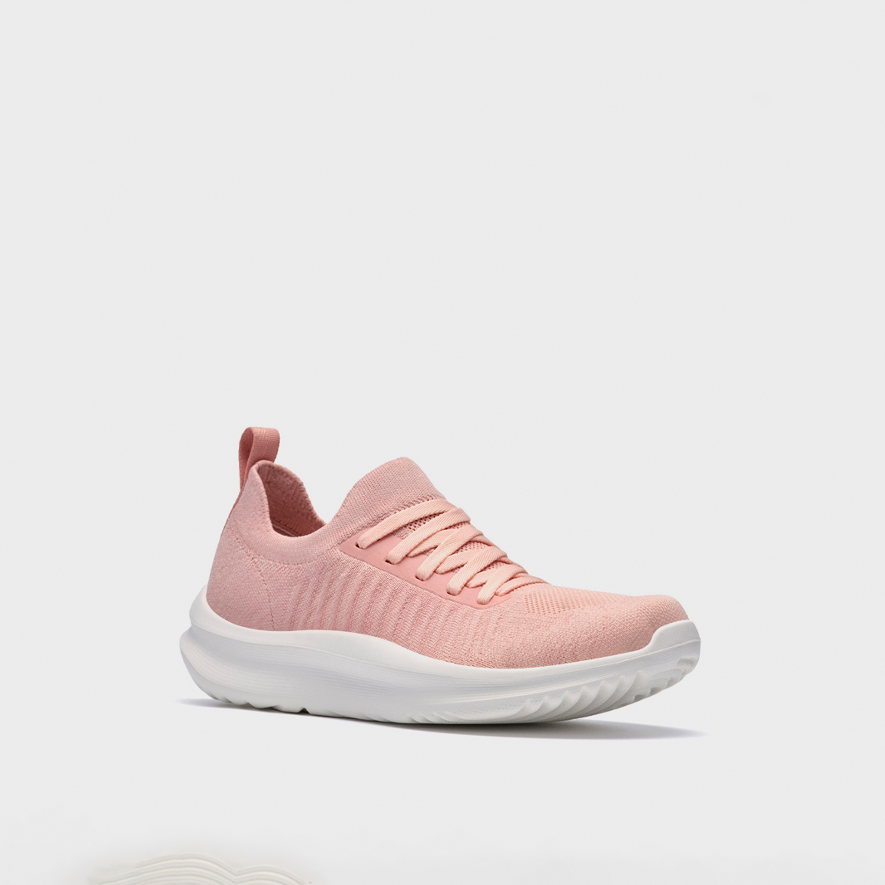 Clarks Womens Lace-Up Solevana Lace Flatform Mid Cut Sneakers | 26187095-women-shoes-sneakers-image-1