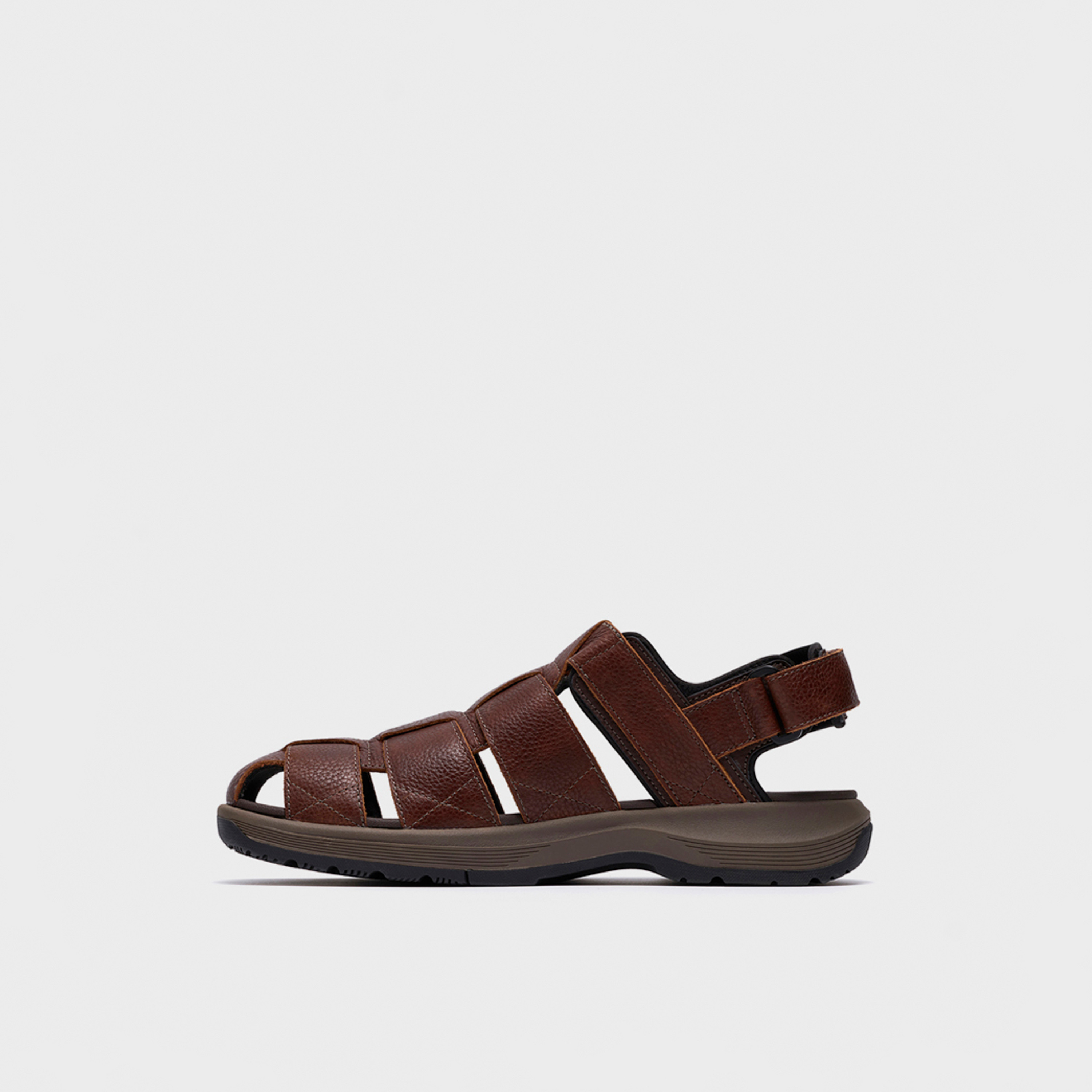 Clarks Mens Hook & Loop Guideview Cove Cross Strap Sandals | 26187589-men-shoes-sandals-image-3