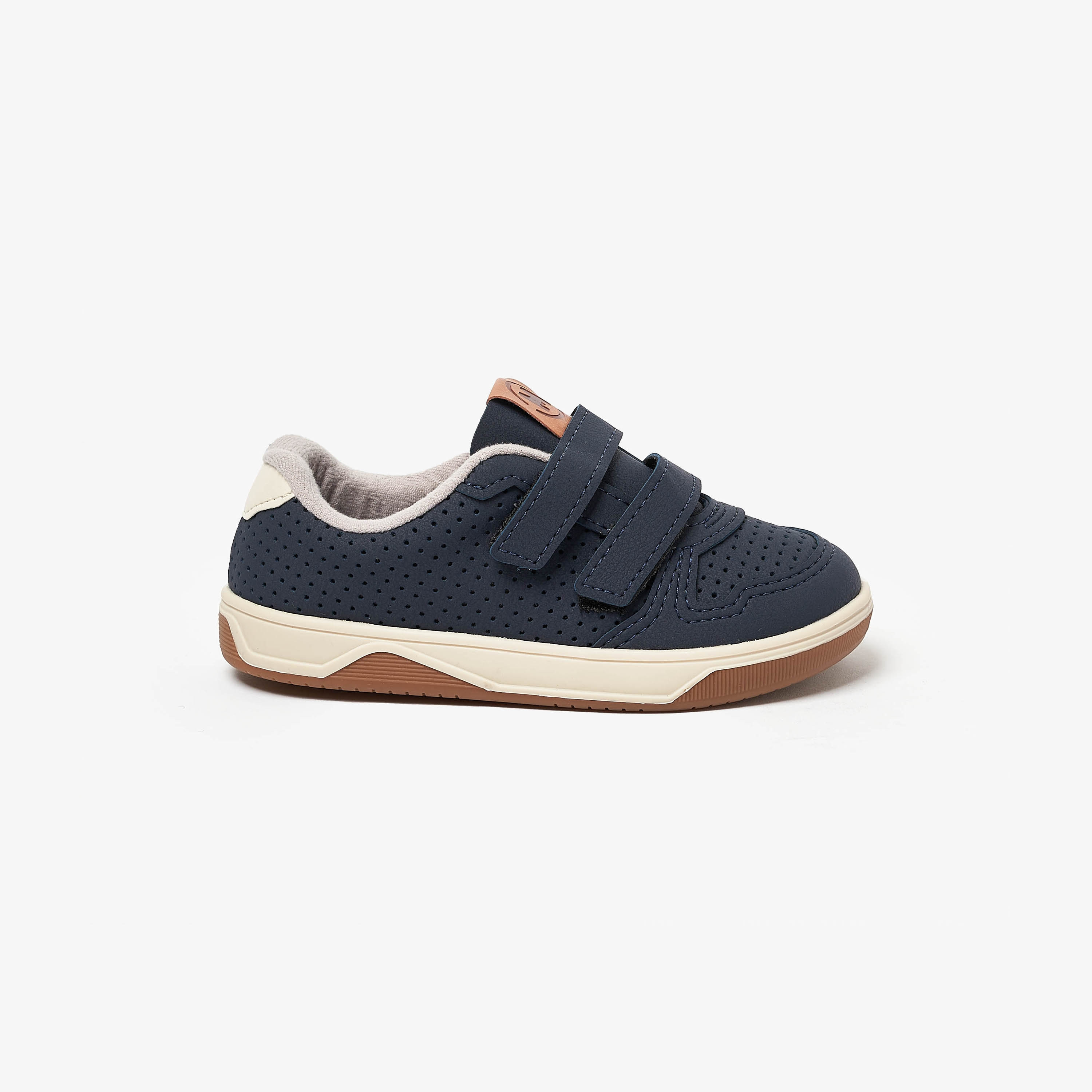 Molekinho by Geoomnii Boys Perforated Velcro Low Top Sneakers | 2623-102-14909-36786       -boys-shoes-sneakers-image-2