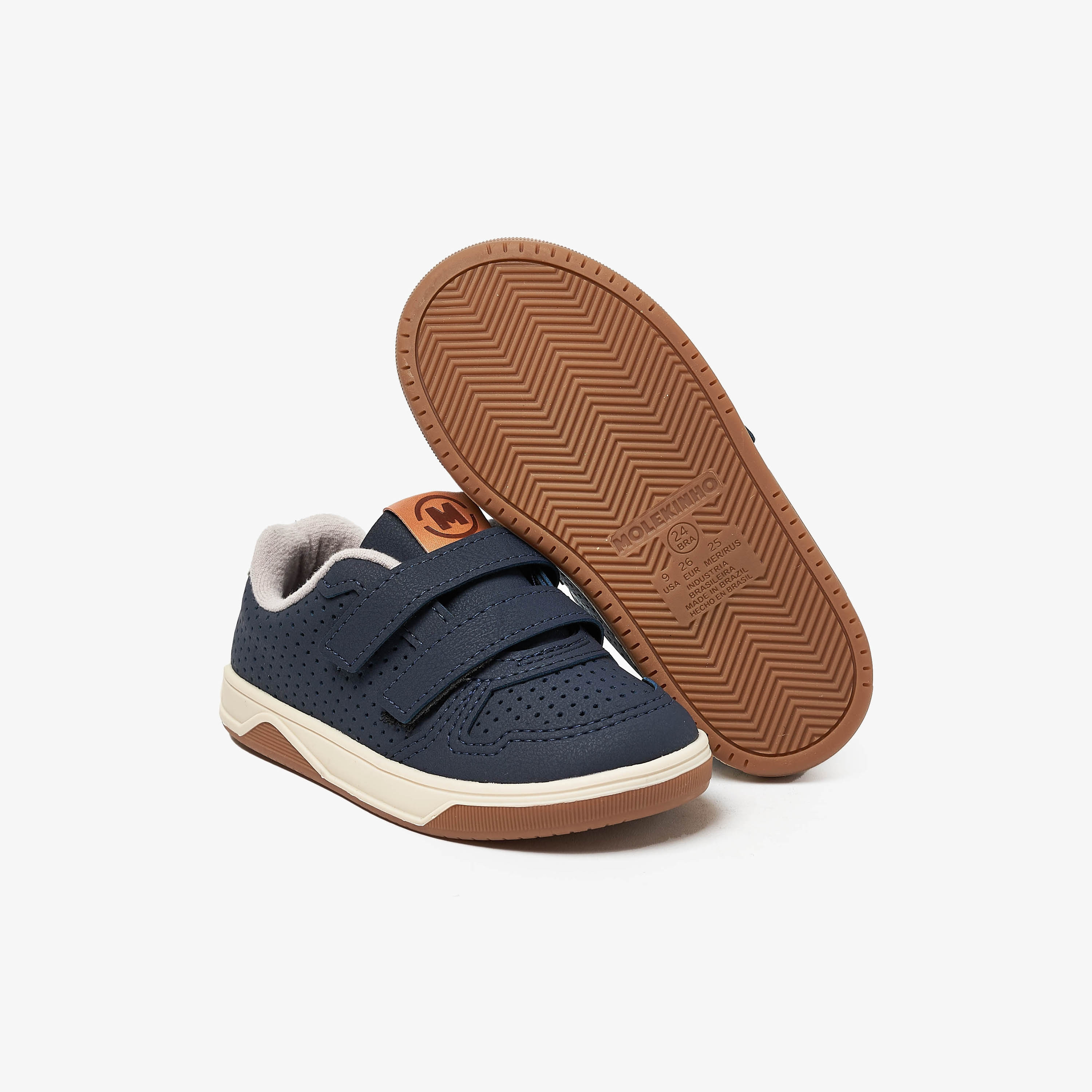 Molekinho by Geoomnii Boys Perforated Velcro Low Top Sneakers | 2623-102-14909-36786       -boys-shoes-sneakers-image-5