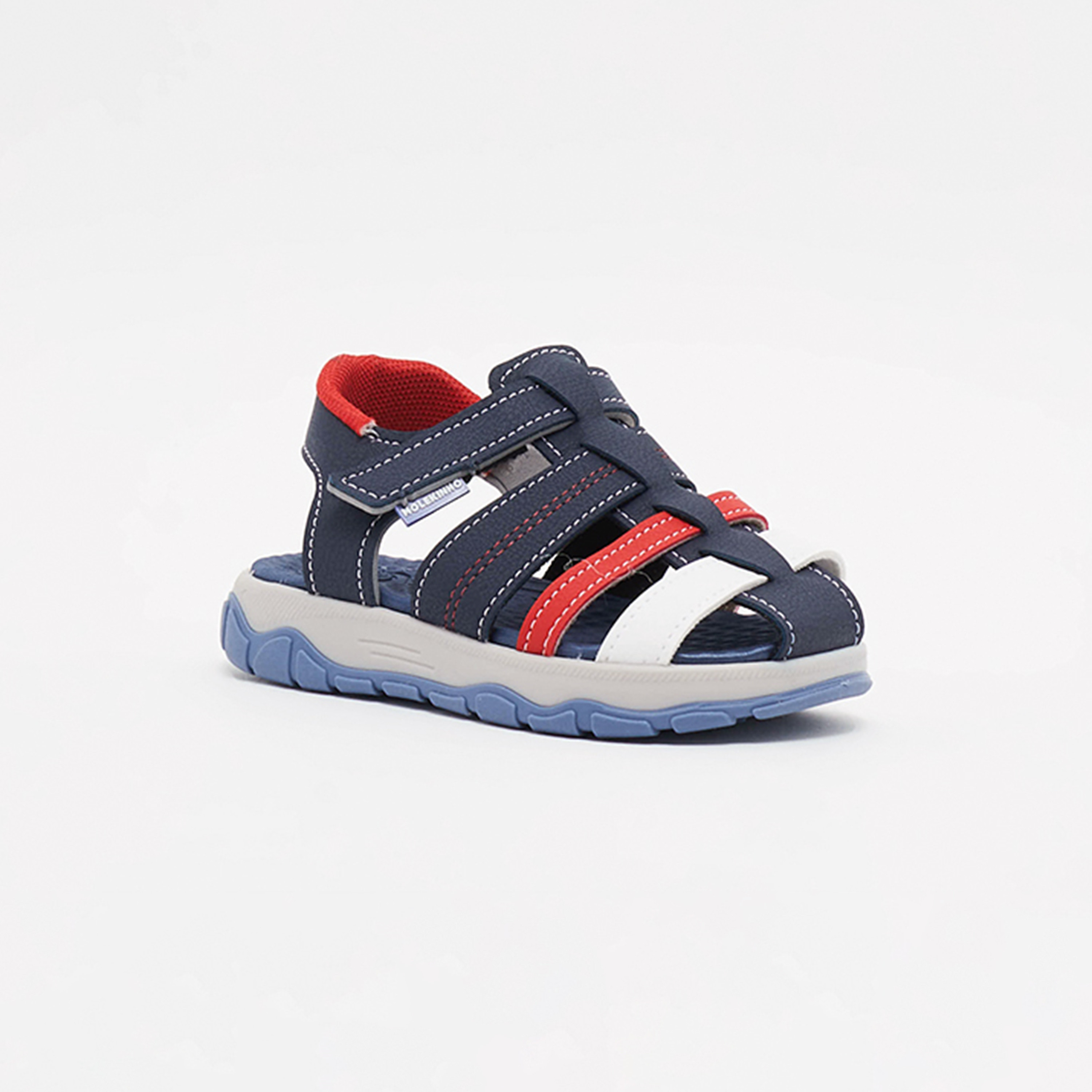 2624-109-13958 | صندل ذو كلر بلوك من موليكينهو للأطفال مع مزود بشريط فيلكرو-boys-shoes-sandals-image-1