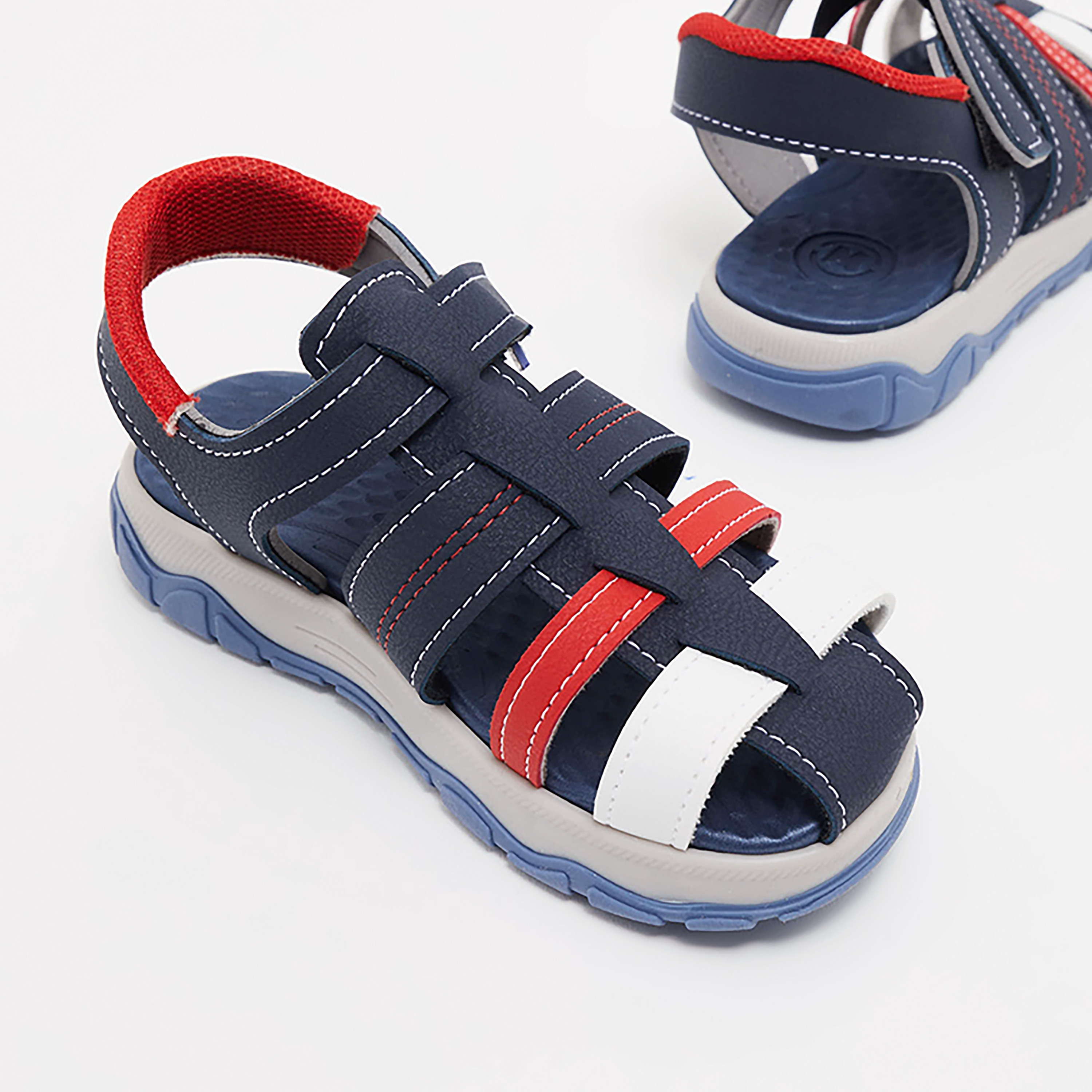 2624-109-13958 | صندل ذو كلر بلوك من موليكينهو للأطفال مع مزود بشريط فيلكرو-boys-shoes-sandals-image-4