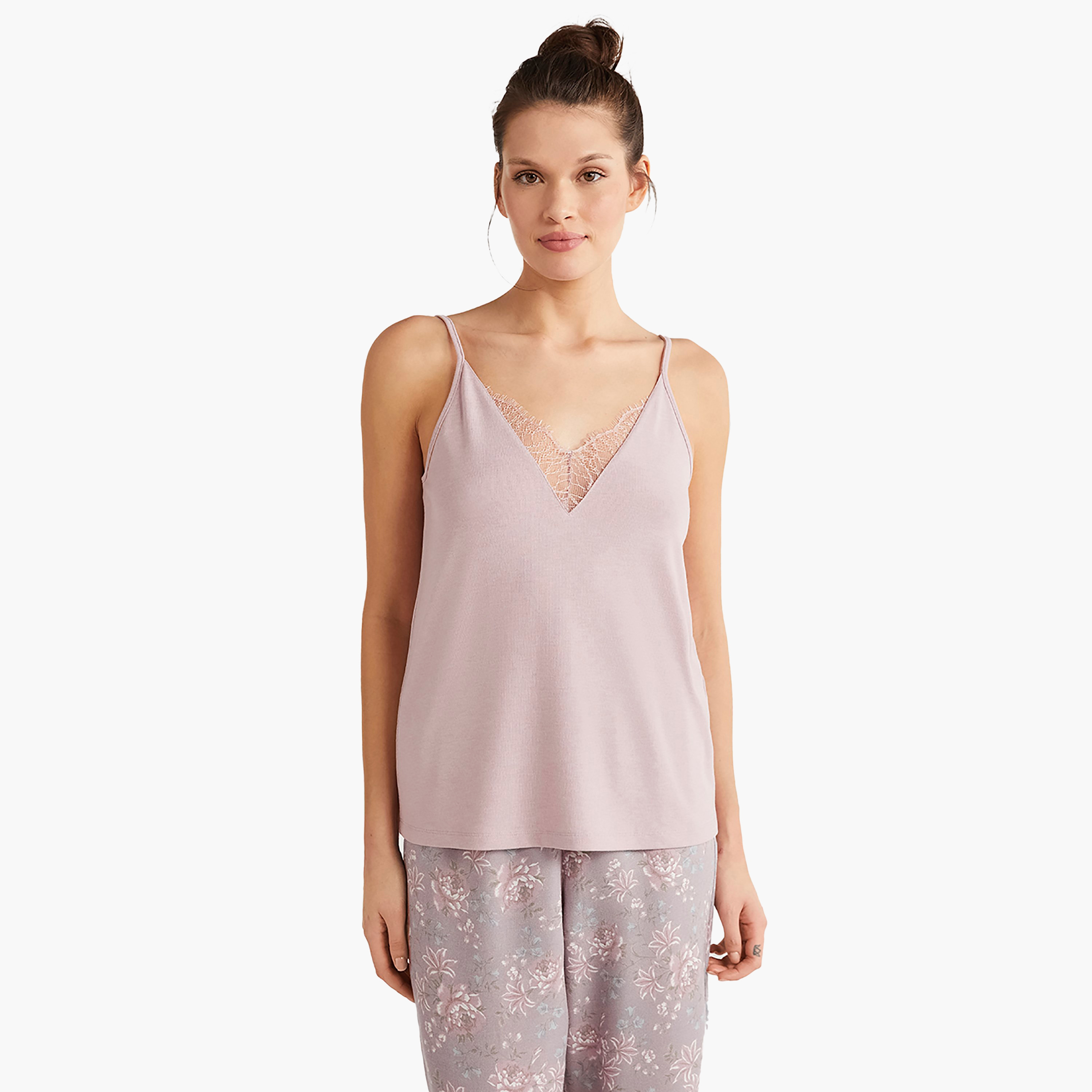 Catherine's 3 Piece Robe Set with Floral V-Neck Camisole and Pants & Women's Robe-women-clothing-nightwear-pyjamas-longsets-image-5