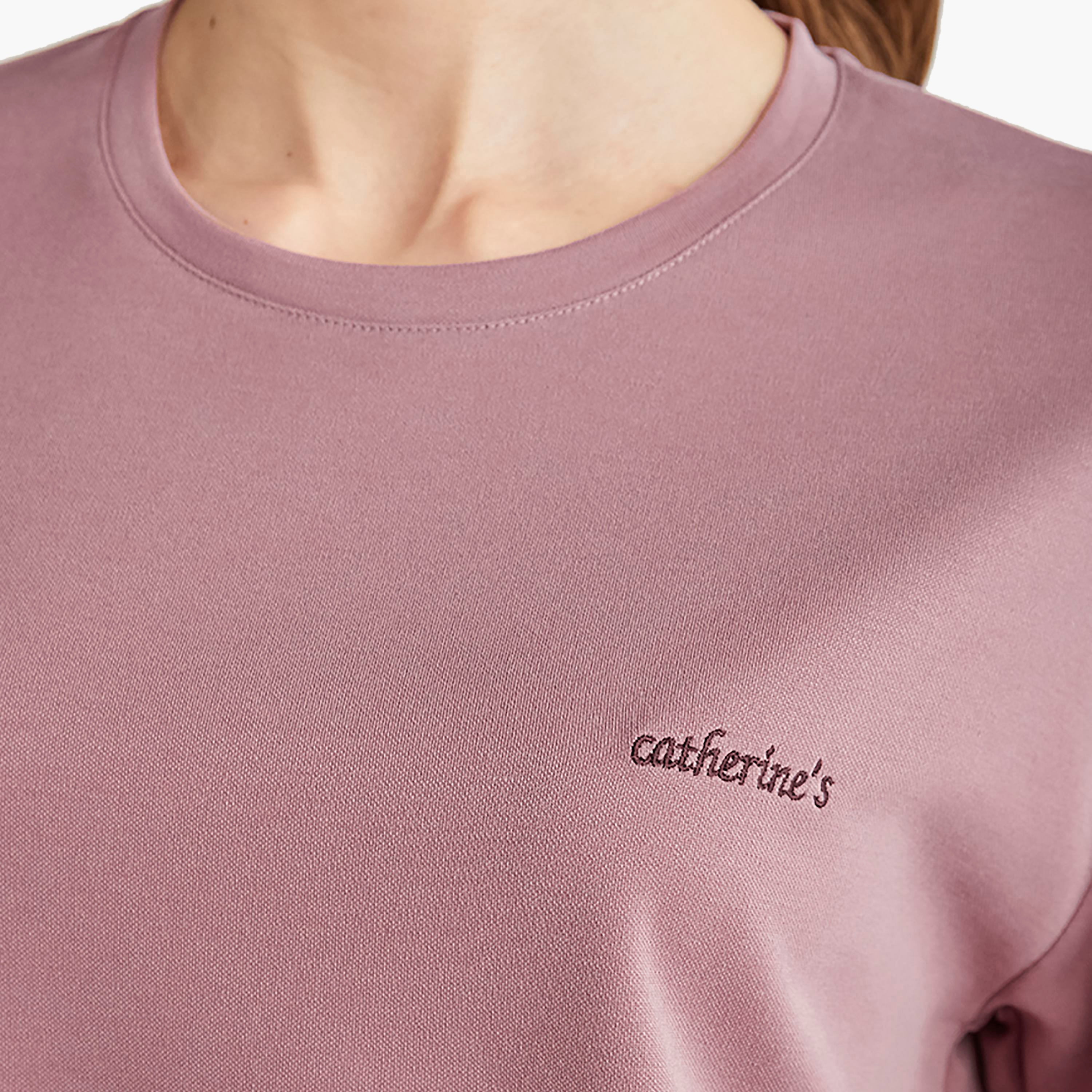Catherine's Pyjama Set with Floral Round Neck T-Shirt and Women's Pyjama-women-clothing-nightwear-pyjamas-longsets-image-5
