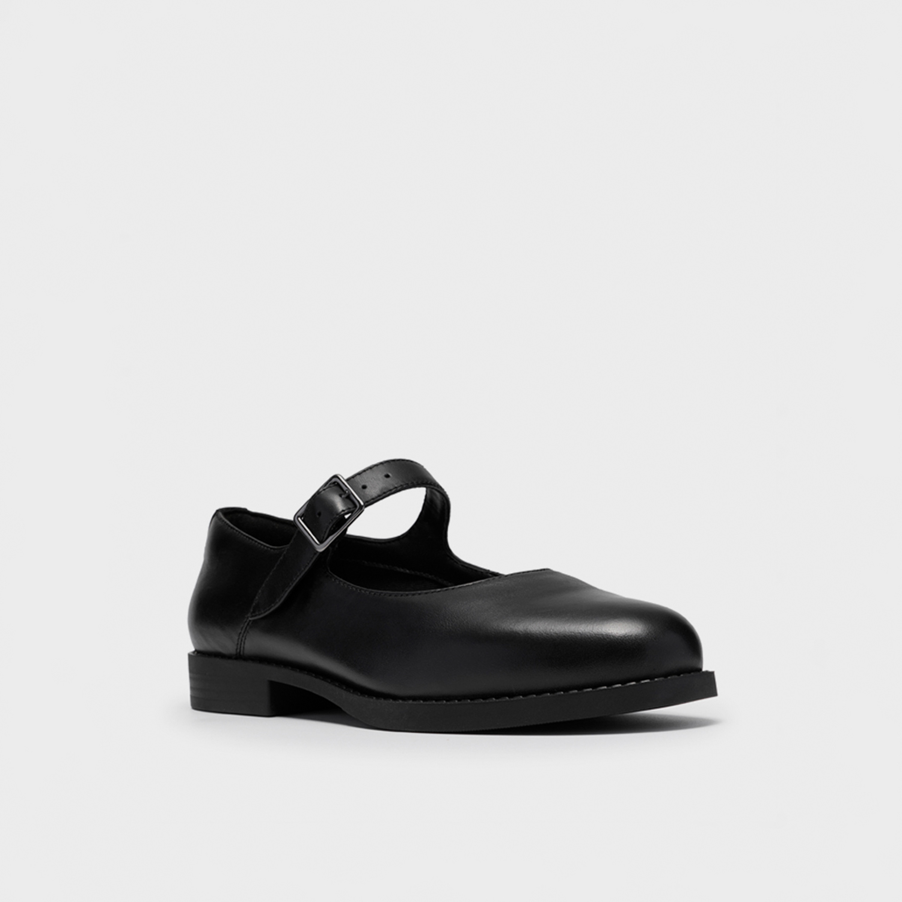 Clarks Women's Leather Buckle Mary Jane Shoes with Block Heels | 26320286-women-shoes-ballerinas-image-1