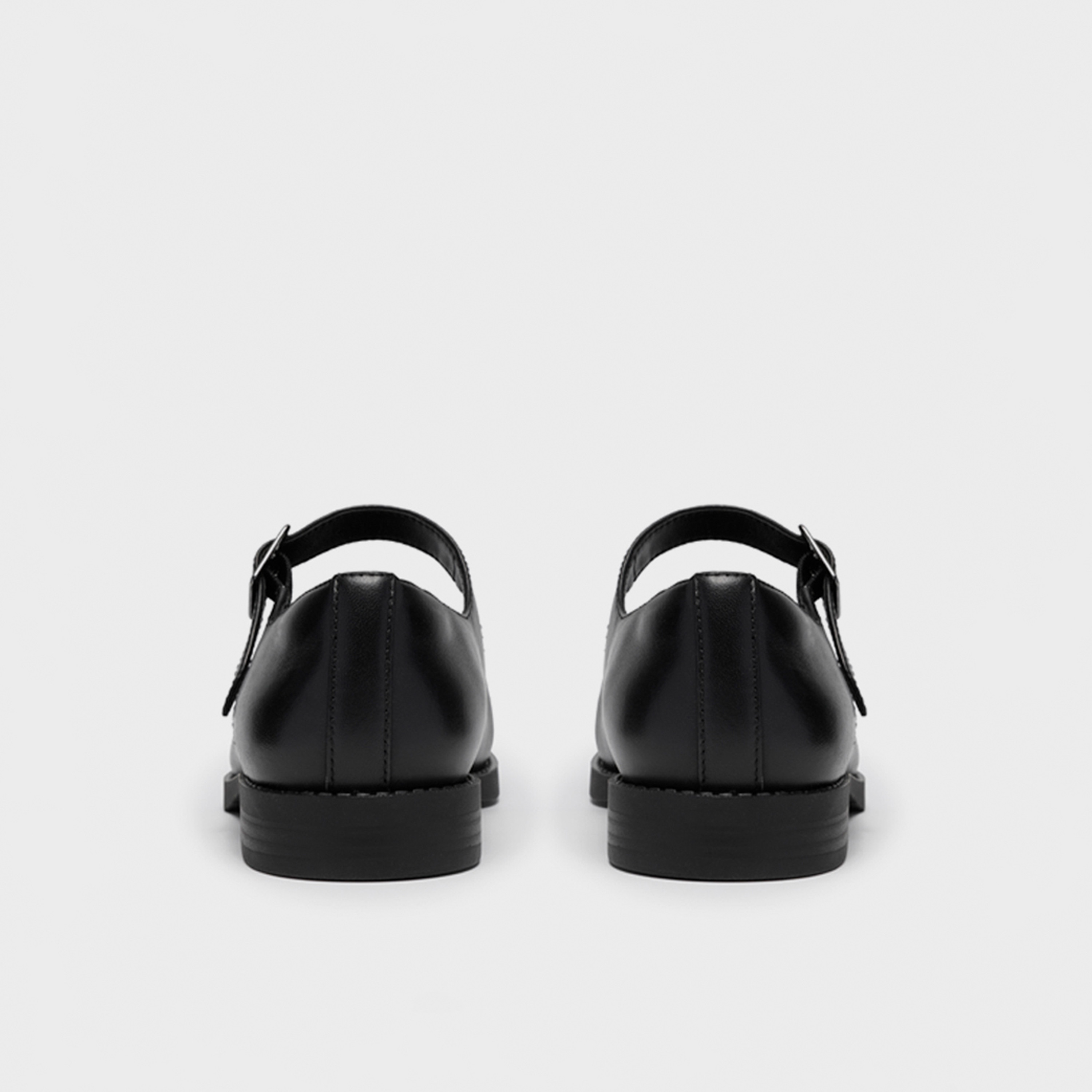 Clarks Women's Leather Buckle Mary Jane Shoes with Block Heels | 26320286-women-shoes-ballerinas-image-3