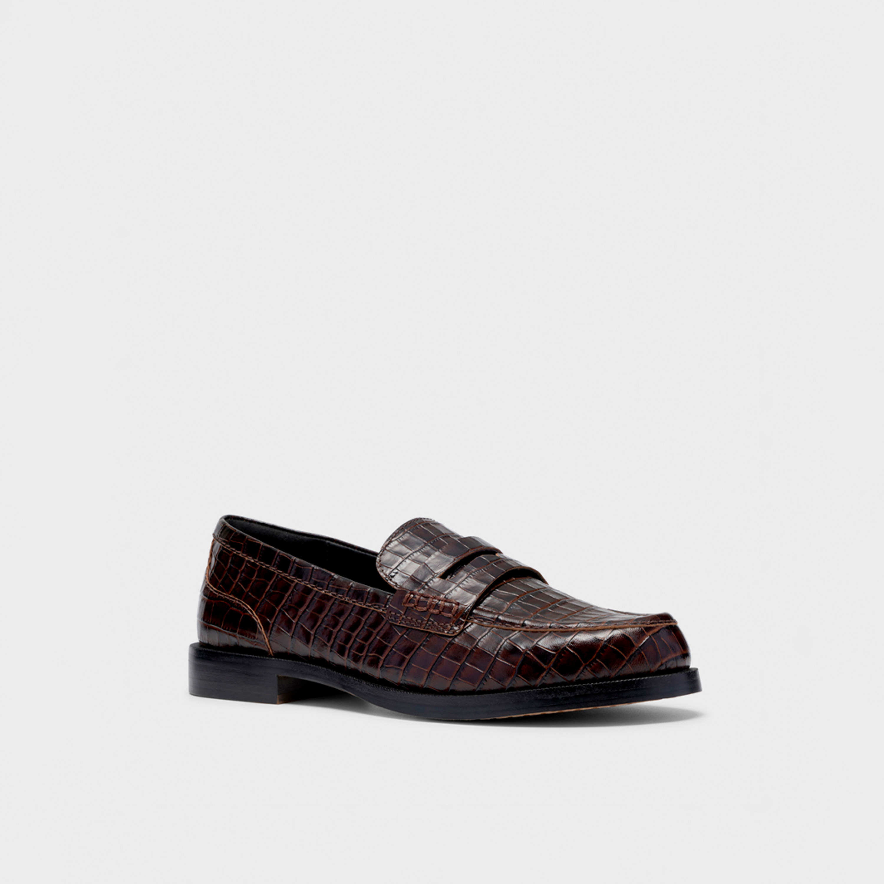 Clarks Women's Leather Slip-On Loafers with Block Heels | 26327145-women-shoes-loafersandmoccasins-image-1