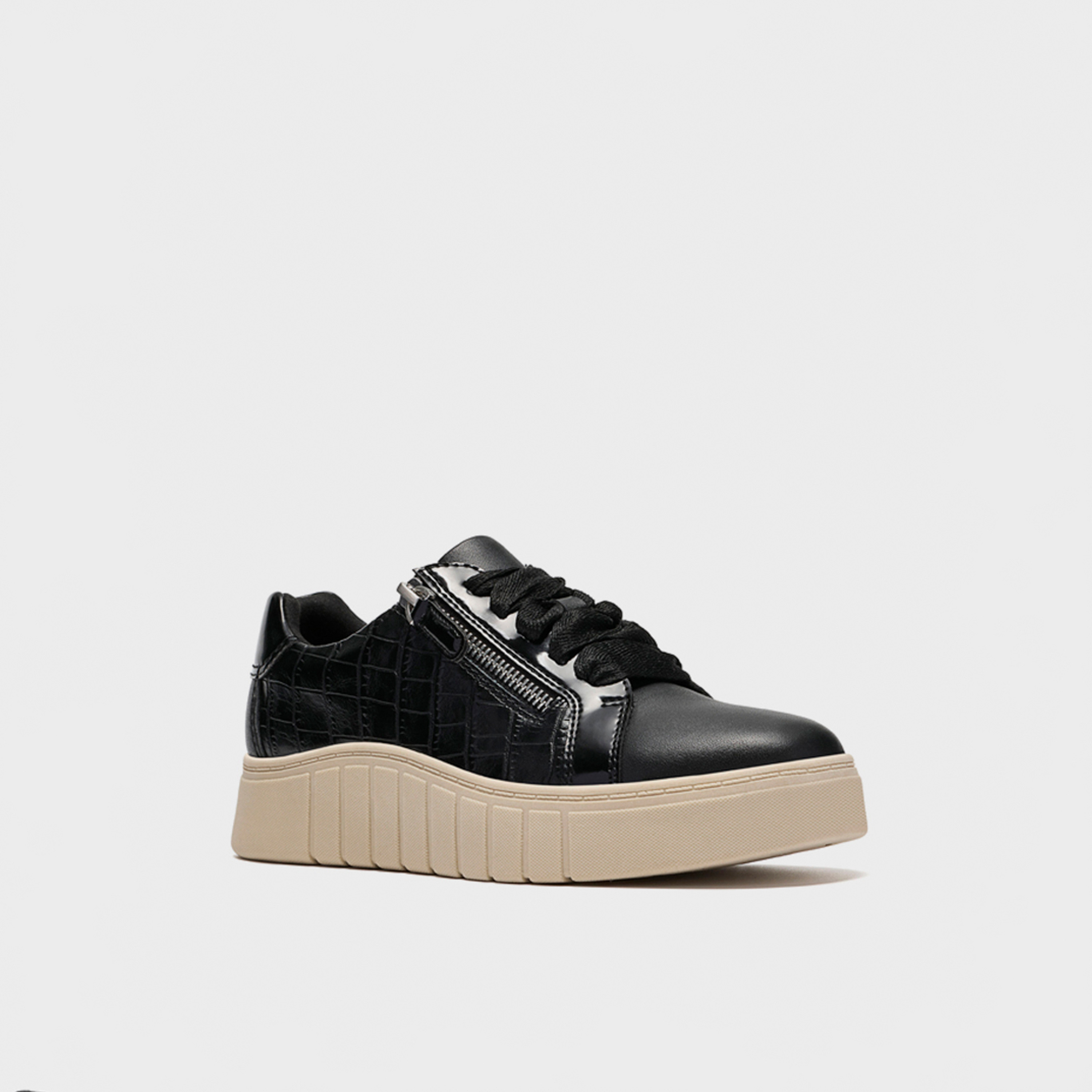 Clarks Women's Leather Lace-Up Low-Ankle Sneakers | 26328336-women-shoes-sneakers-image-1