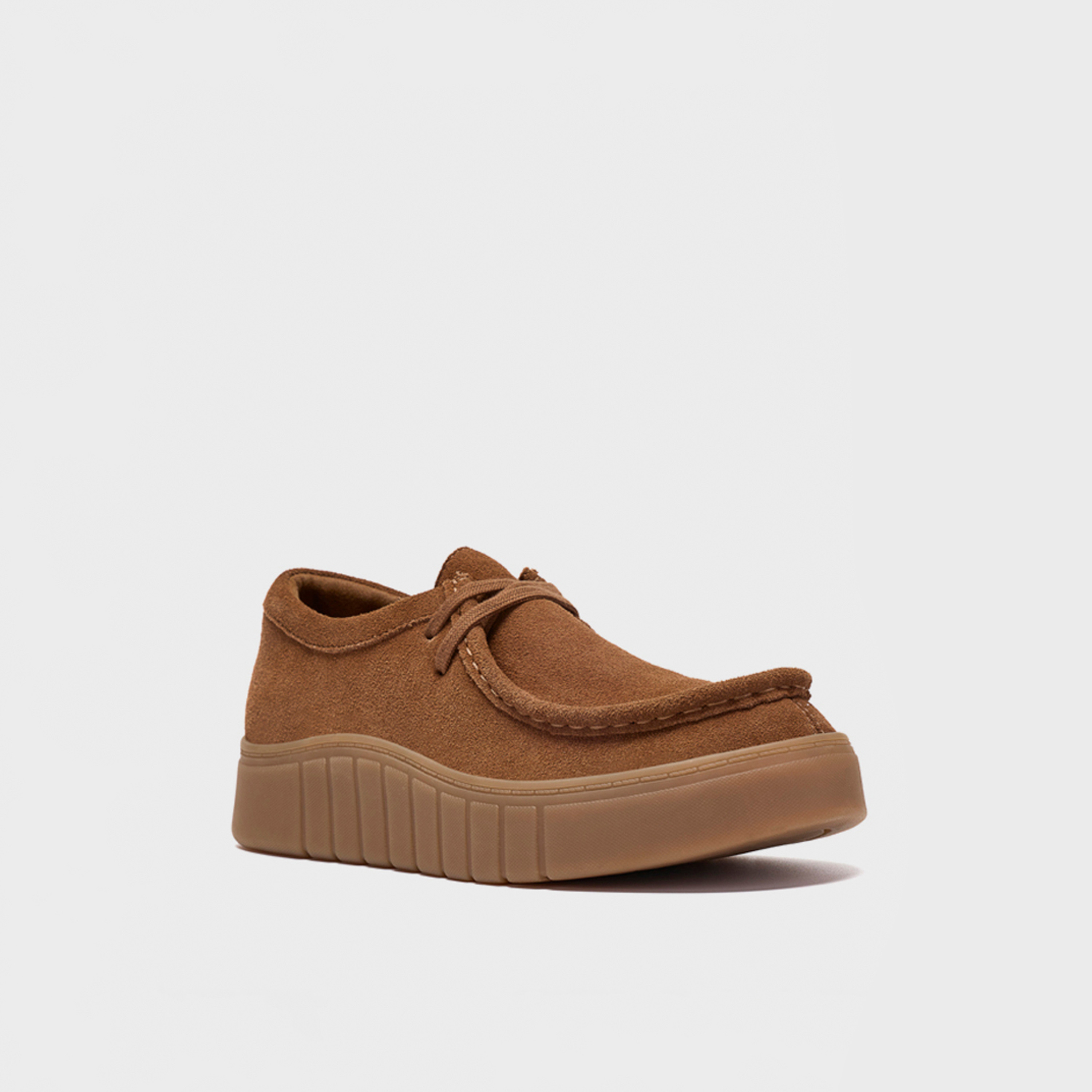 Clarks Women's Suede Lace-Up Low-Ankle Sneakers | 26328340-women-shoes-sneakers-image-1