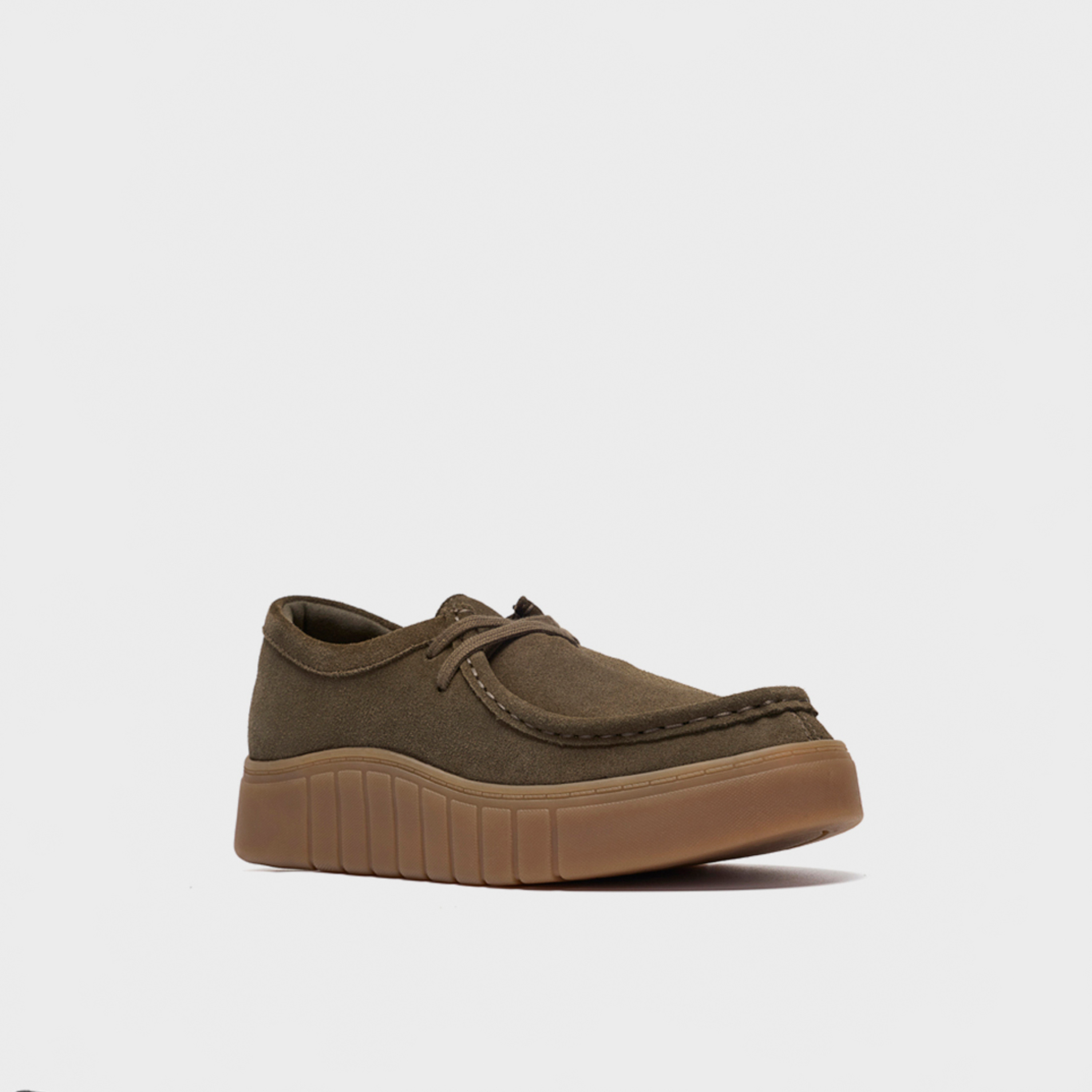 Clarks Women's Suede Lace-Up Low-Ankle Sneakers | 26328341-women-shoes-sneakers-image-1