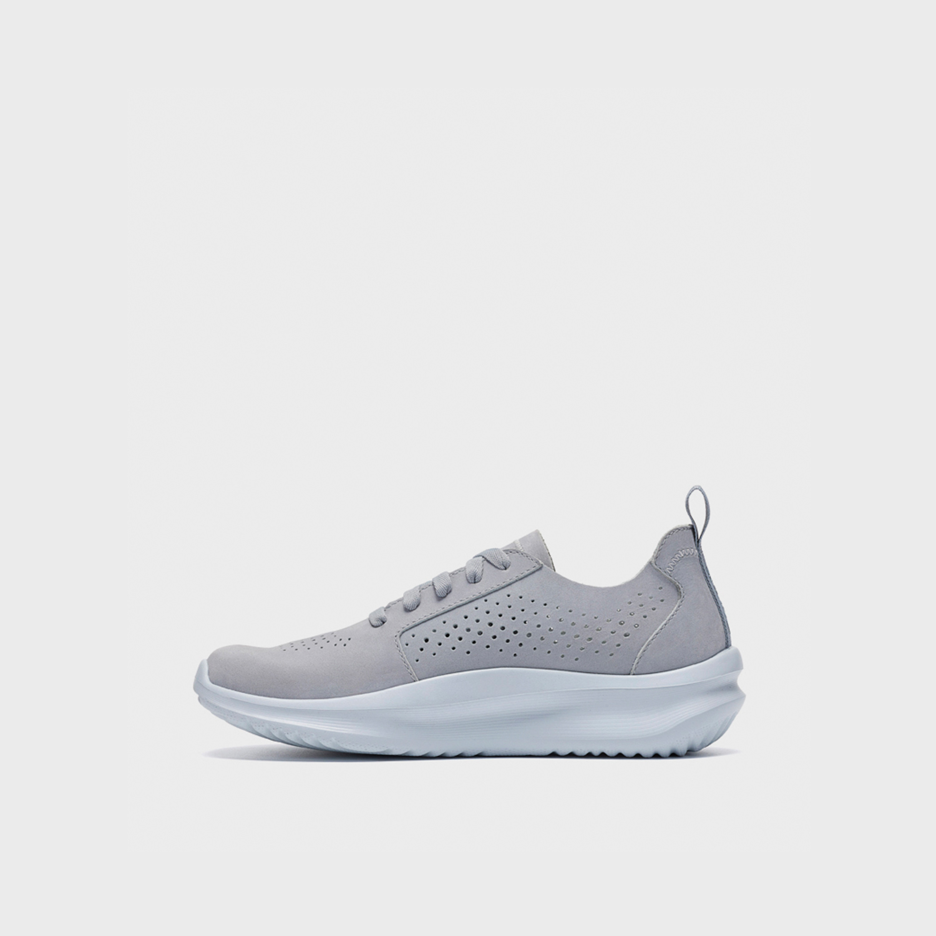 Clarks Women's Nubuck Lace-Up Low-Ankle Sneakers | 26328964-women-shoes-sneakers-image-2