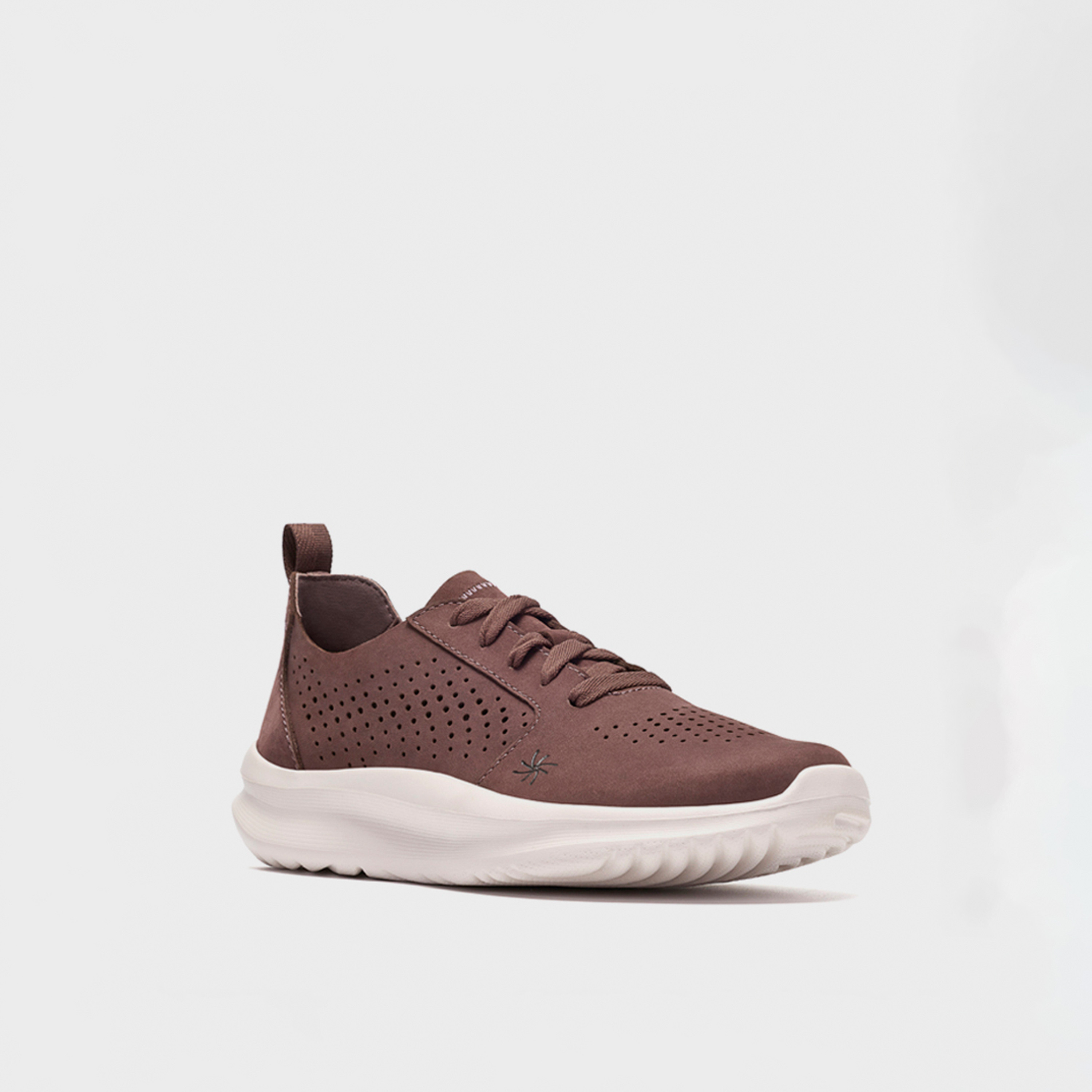 Clarks Women's Nubuck Lace-Up Low-Ankle Sneakers | 26328965-women-shoes-sneakers-image-1