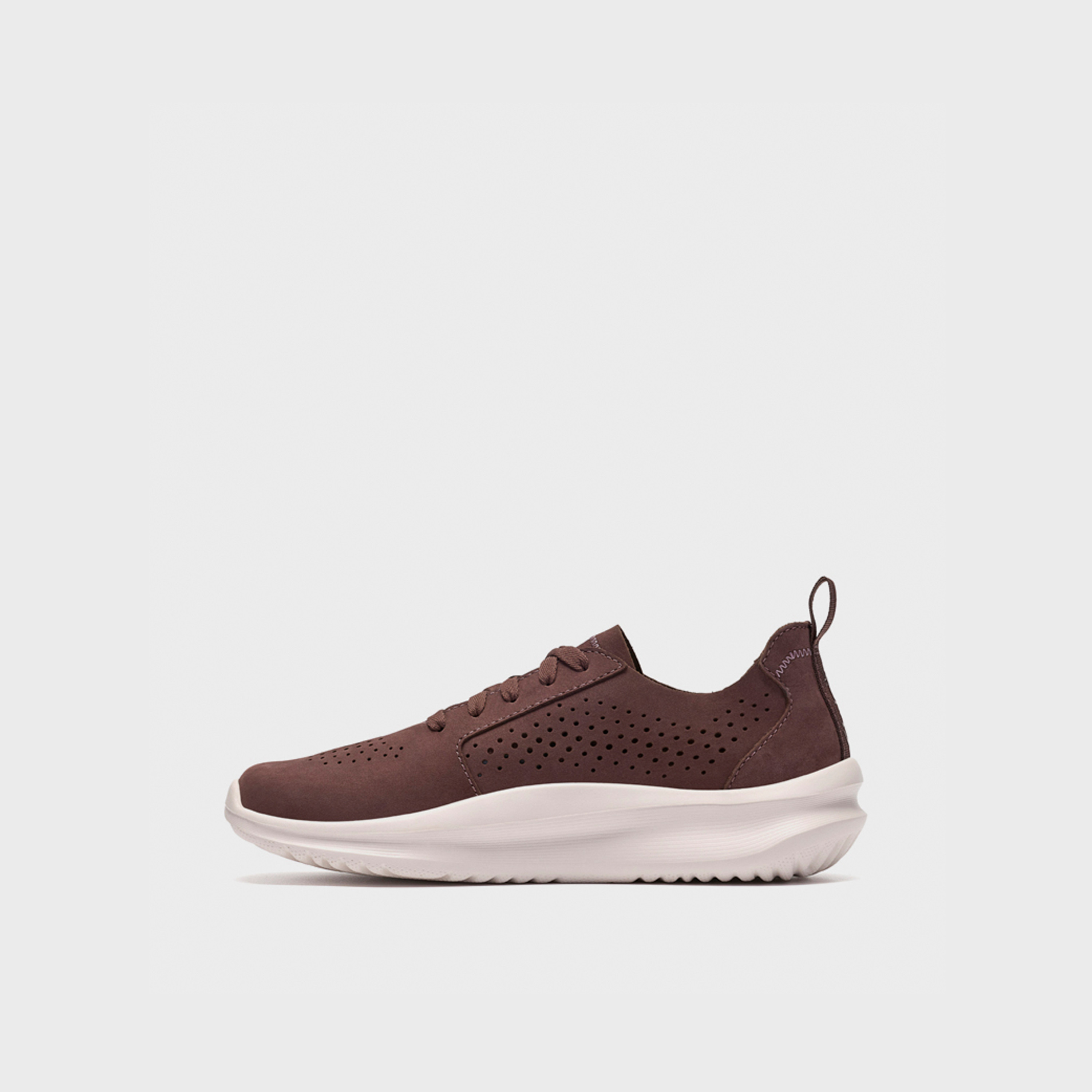 Clarks Women's Nubuck Lace-Up Low-Ankle Sneakers | 26328965-women-shoes-sneakers-image-2