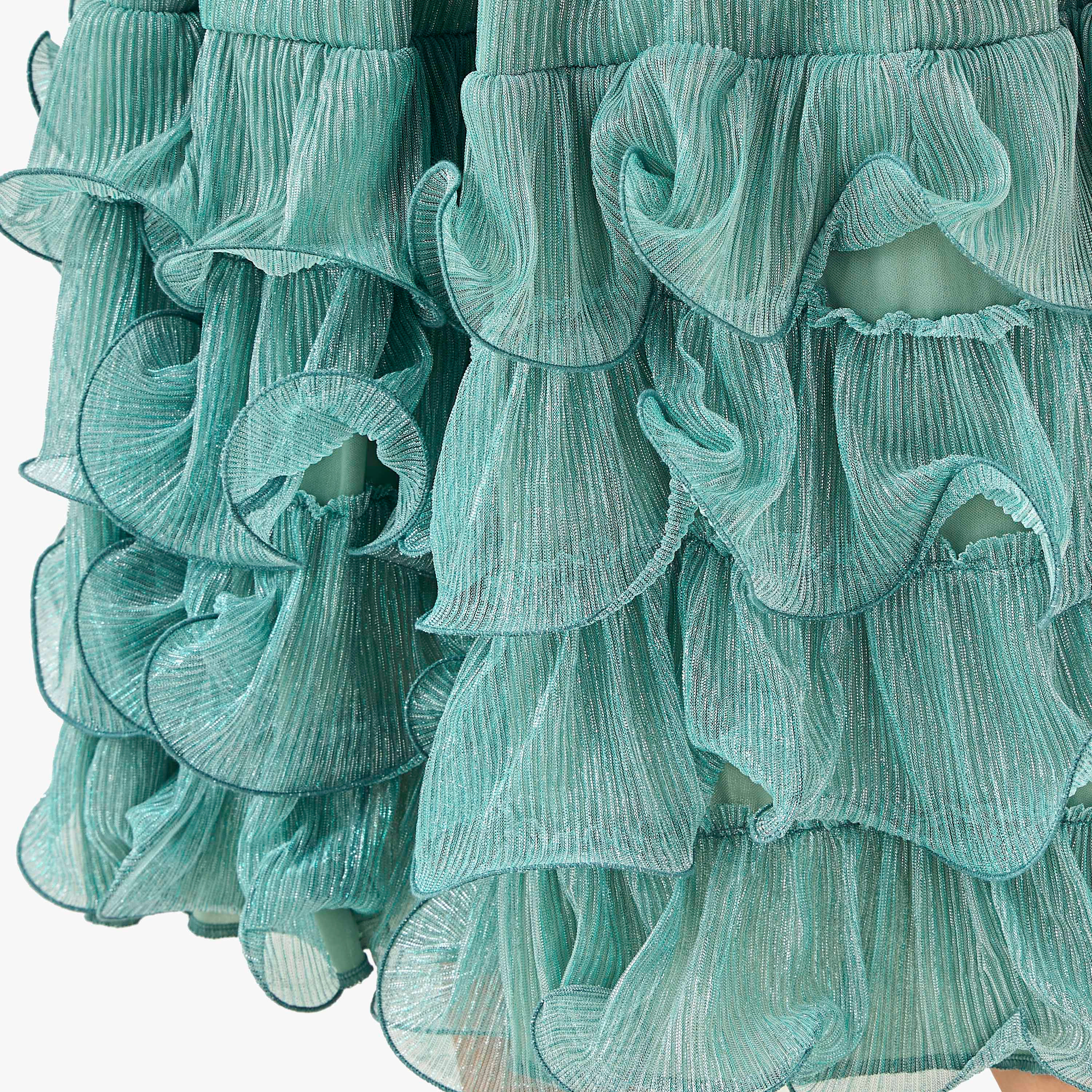 Golden Apple Pleated Maxi Polyester Dress with V-neck-women-clothing-dresses-image-18