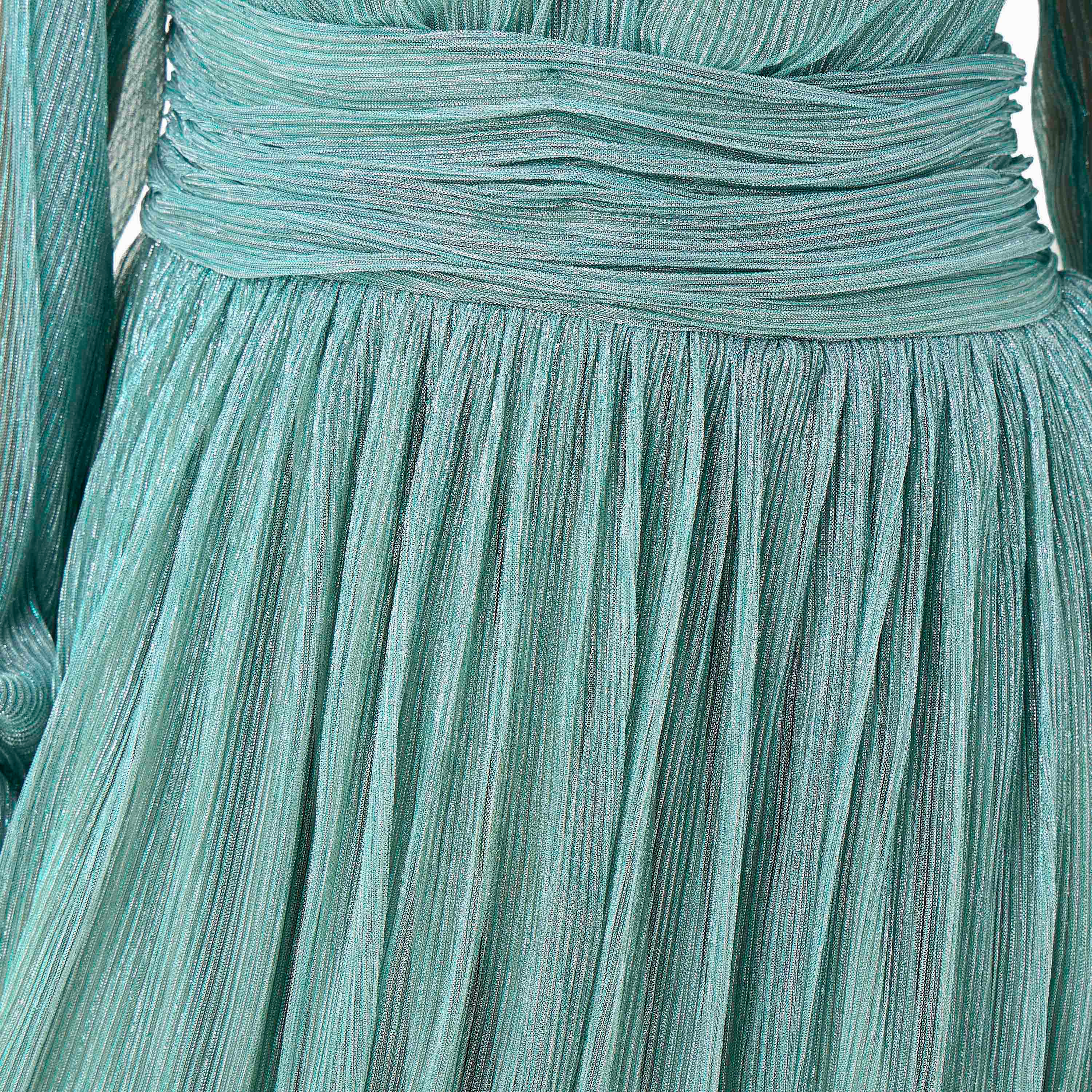 Golden Apple Pleated Maxi Polyester Dress with V-neck-women-clothing-dresses-image-19