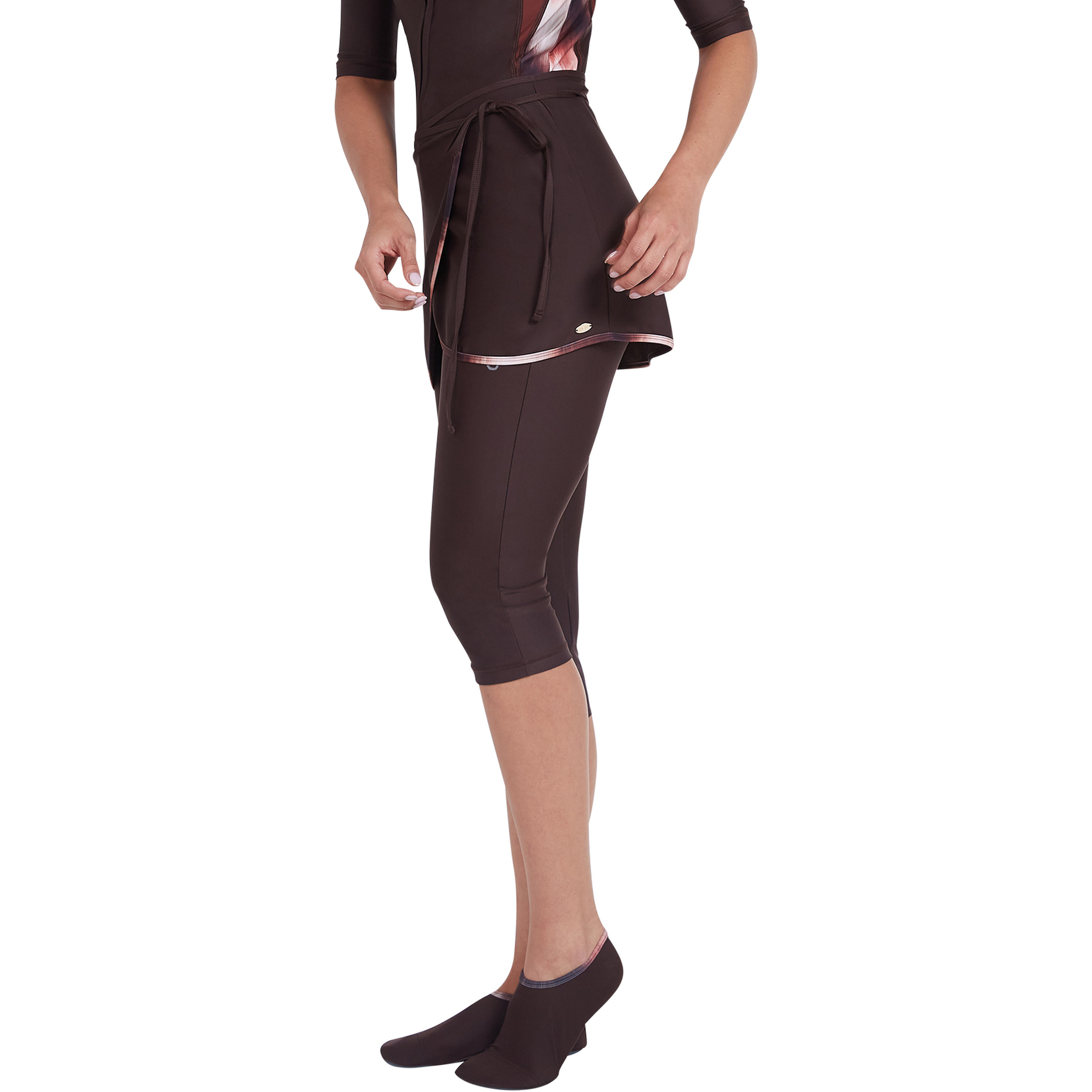 Coega Women's Swim Wrap - Chocolate Tie Dye-sports-gear-swimming-women-image-2
