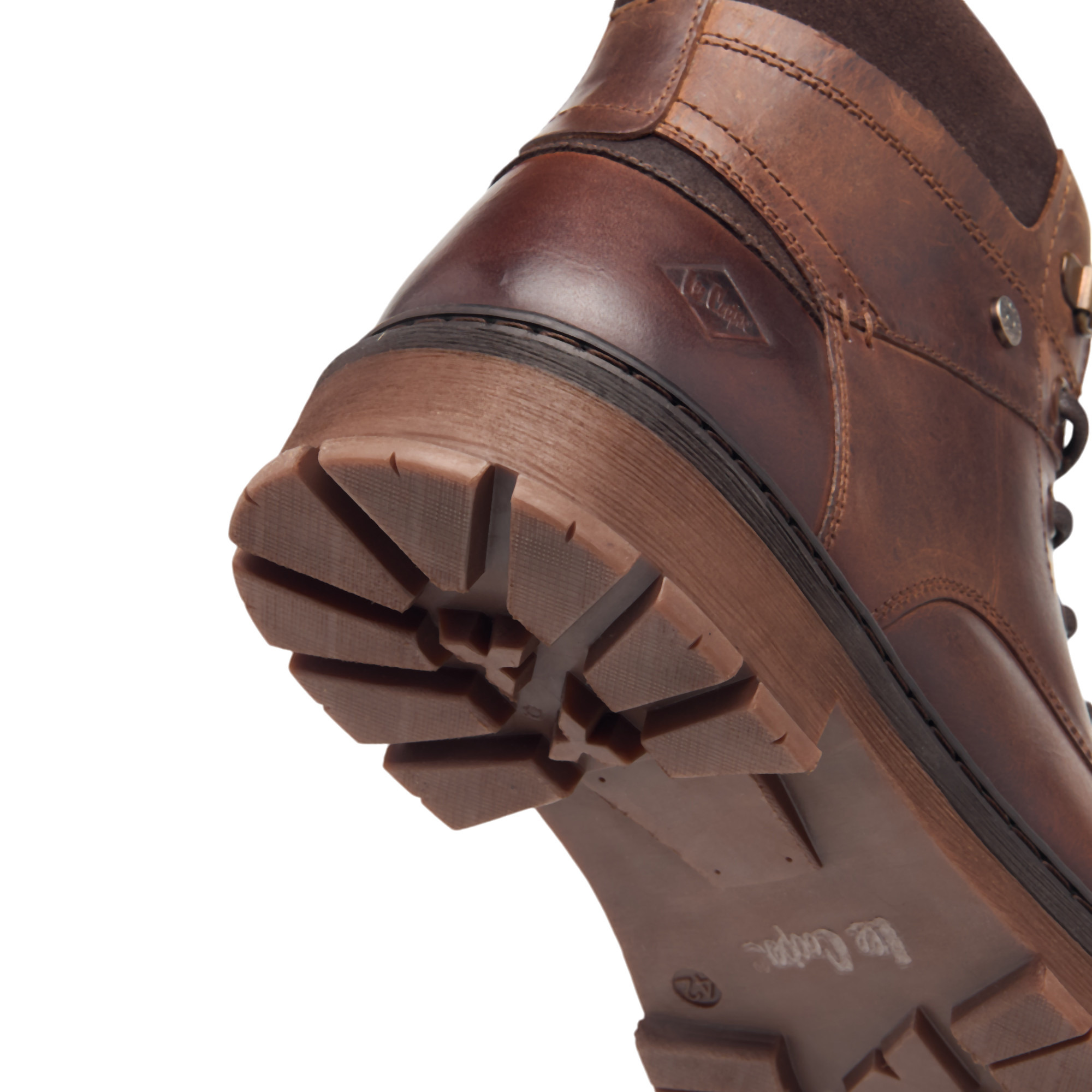 Lee Cooper Men's Leather Textured Chukka Boots with Zip Closure-men-shoes-boots-image-5