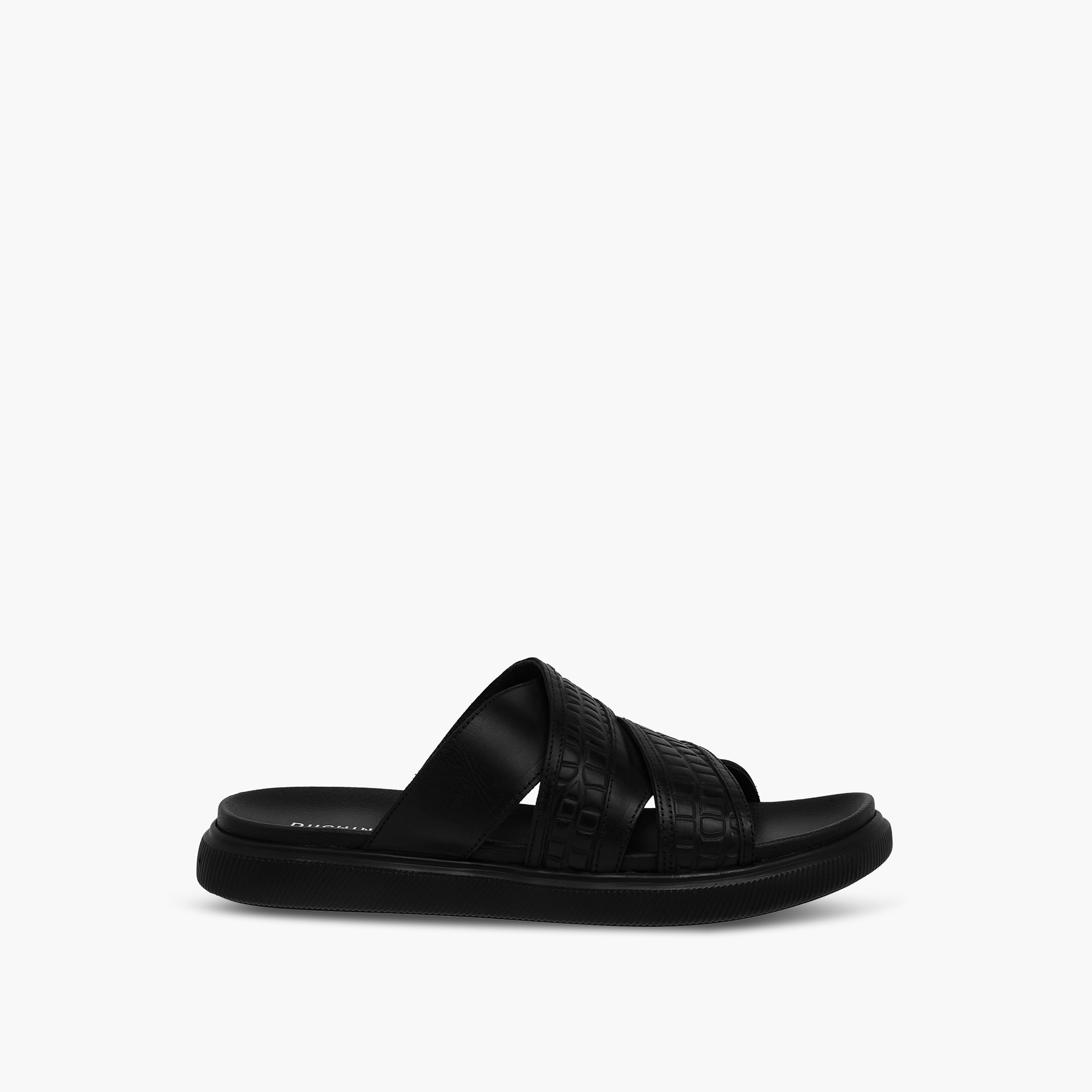 Duchini Men Leather Cross Strap Sandals-men-shoes-sandals-image-3