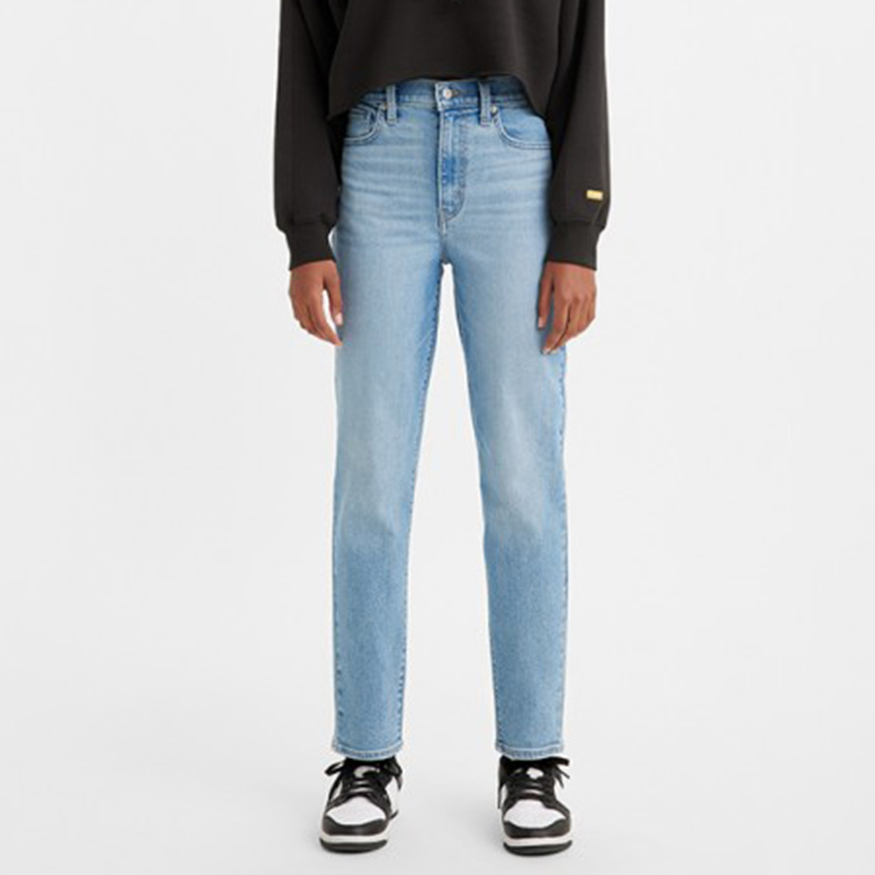 بنطال جينز من ليفايز بلون انديجو ذو موم فت وجيب مرتفع الارتفاع-women-clothing-bottoms-jeans-image-1