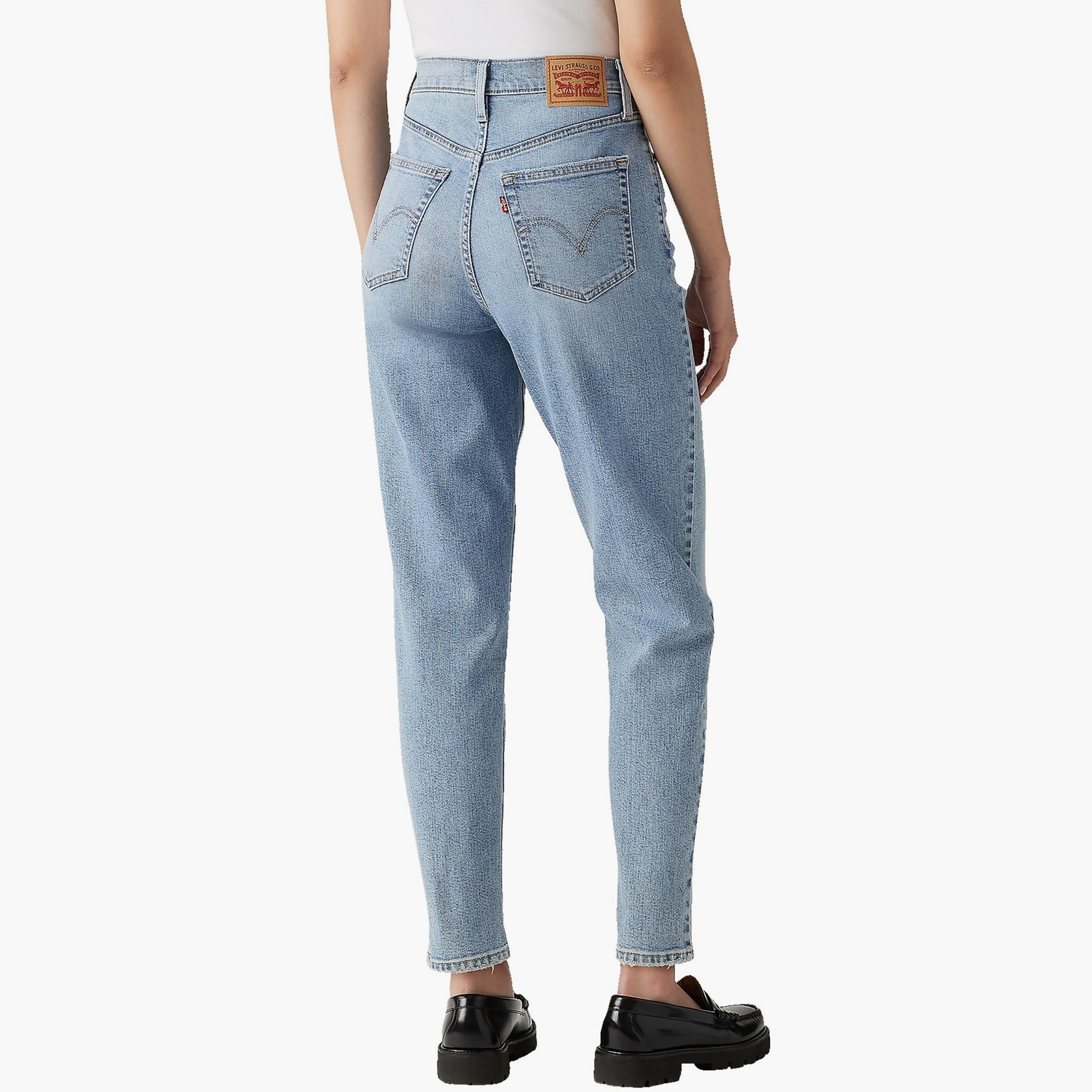Levi's Straight Fit Blue 5-Pocket Women's Jeans Inseam 29-women-clothing-bottoms-jeans-image-2