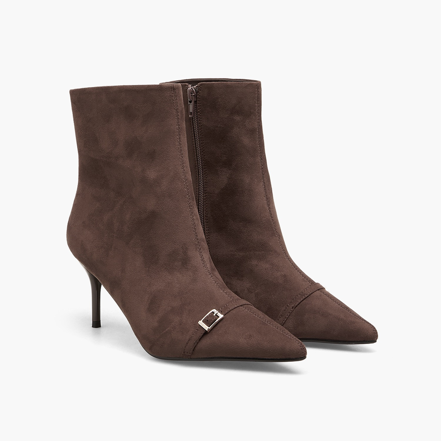 Celeste Women Buckle Accent Ankle Boots-women-shoes-boots-image-1
