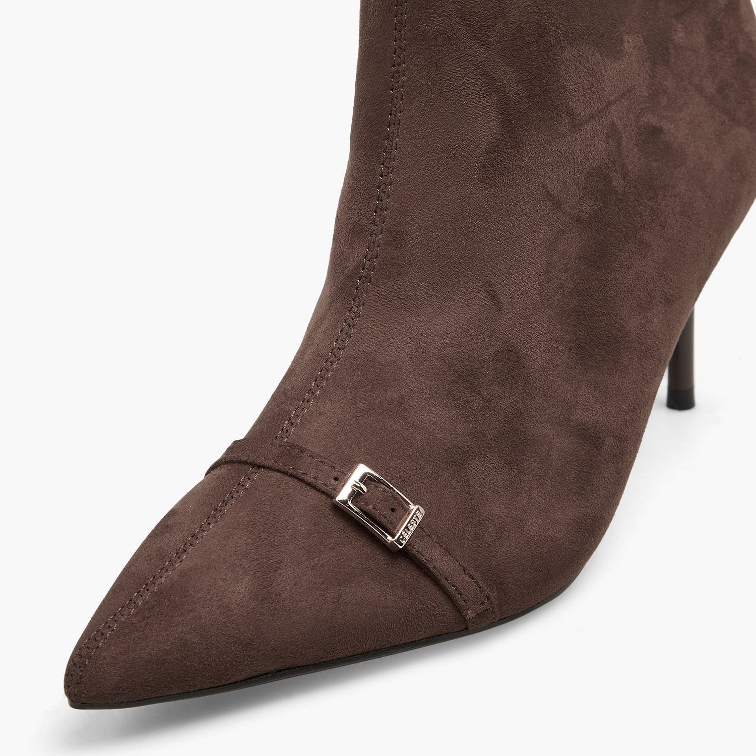 Celeste Women Buckle Accent Ankle Boots-women-shoes-boots-image-4