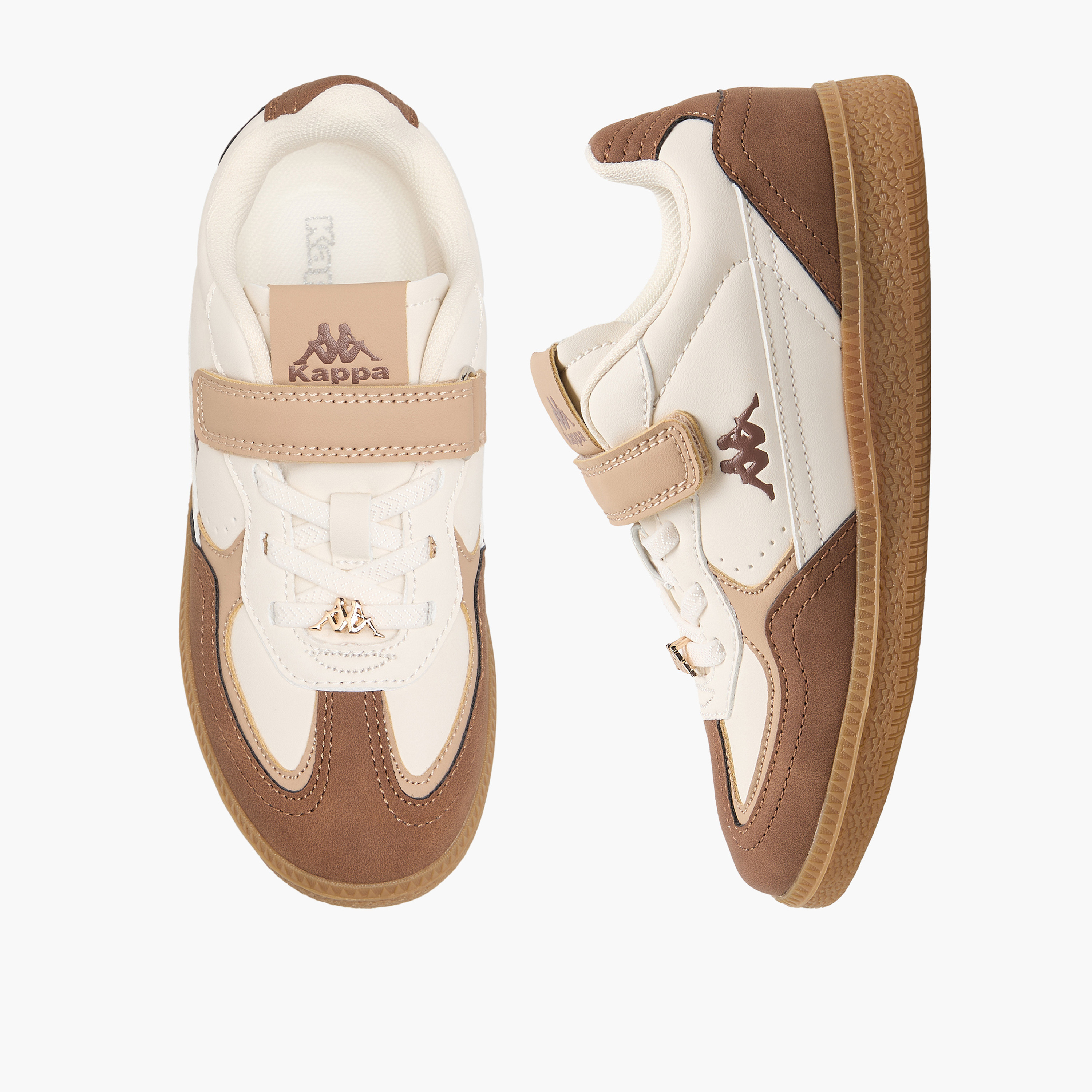 Kappa Boys Panelled Hook & Loop Sports Shoes-sports-boys-shoes-image-1
