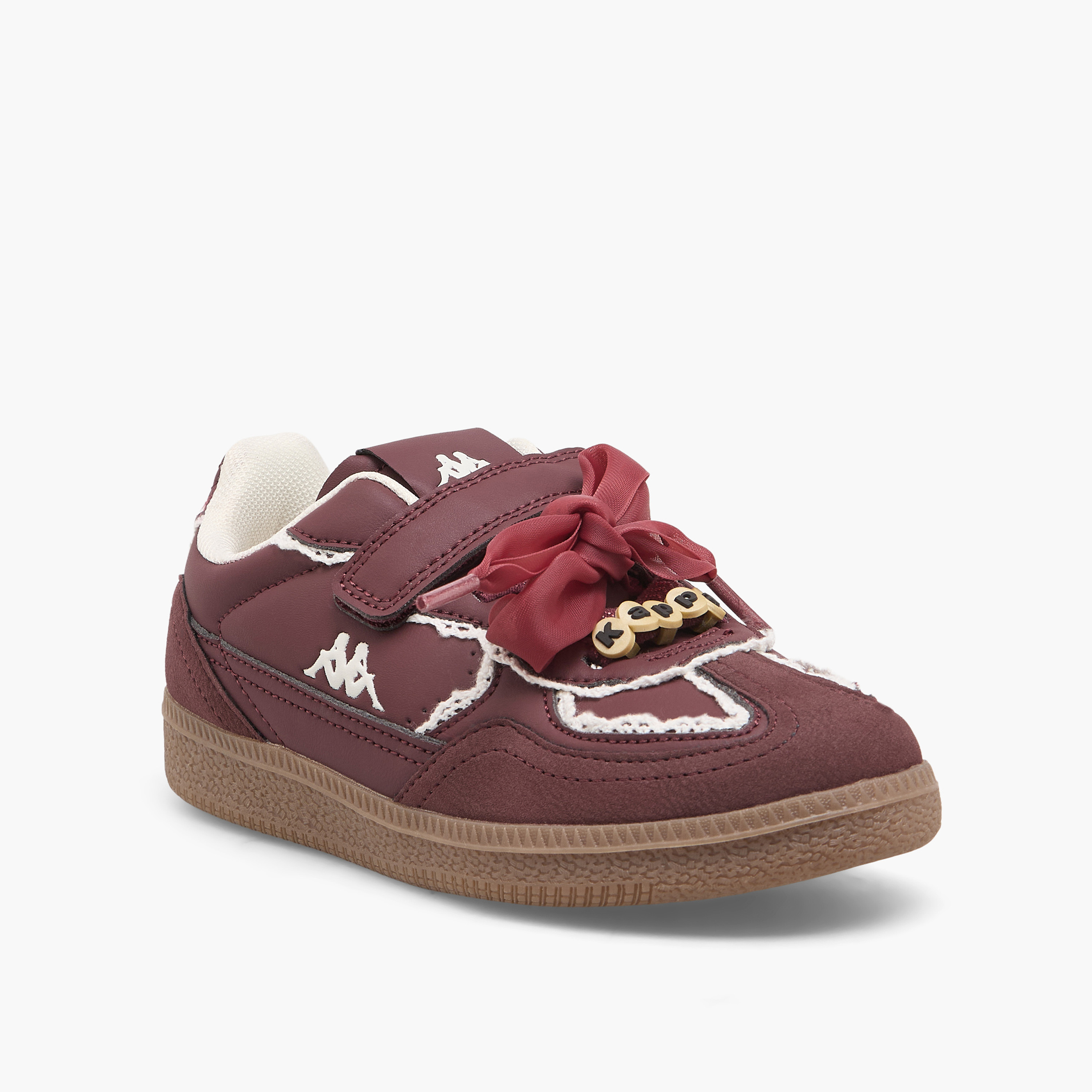 حذاء للفتيات بشريط لاصق وتفاصيل دانتيل من كابا-girls-shoes-sneakers-image-2