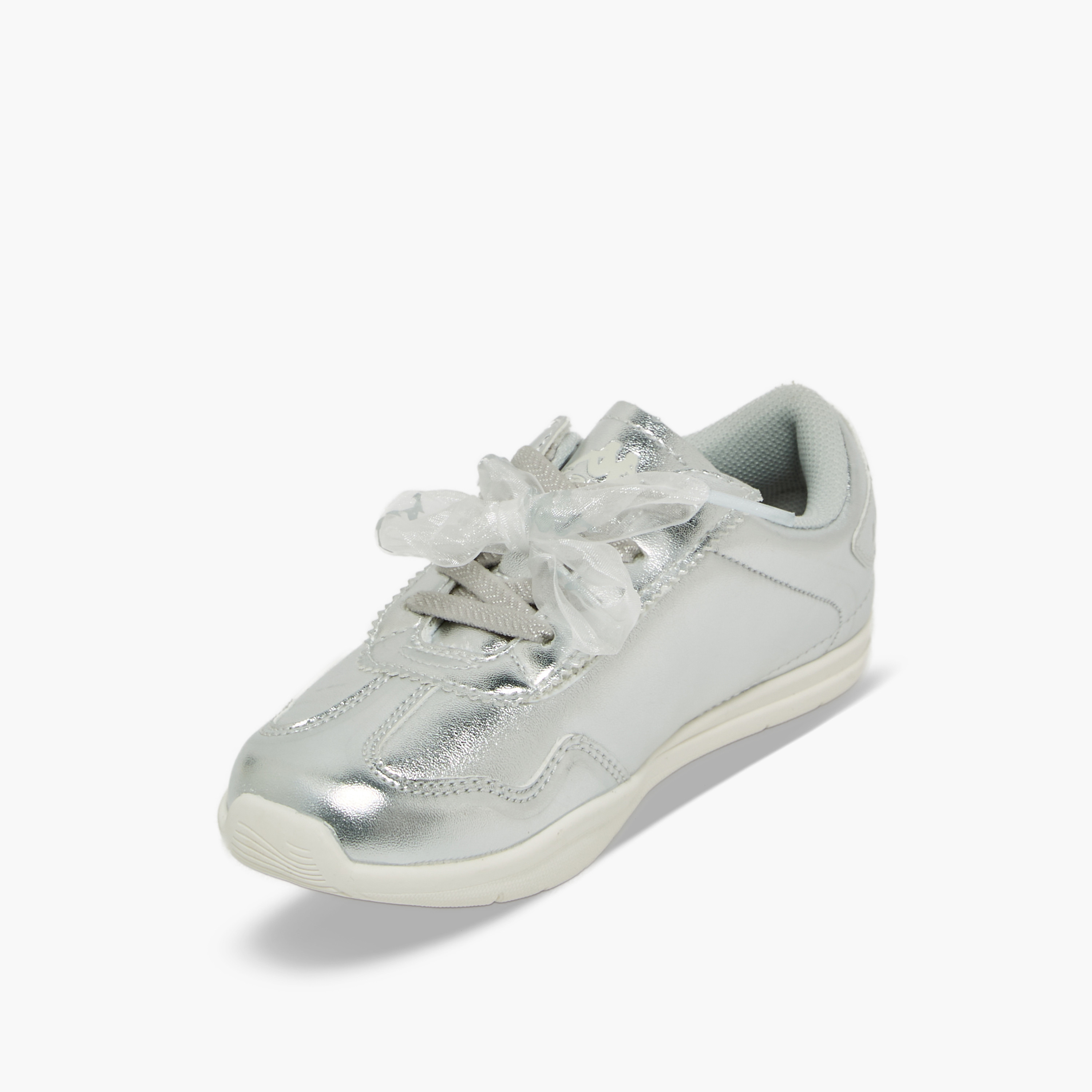 Kappa Girls Bow Lace-Up Ankle Sneakers-girls-shoes-sneakers-image-4