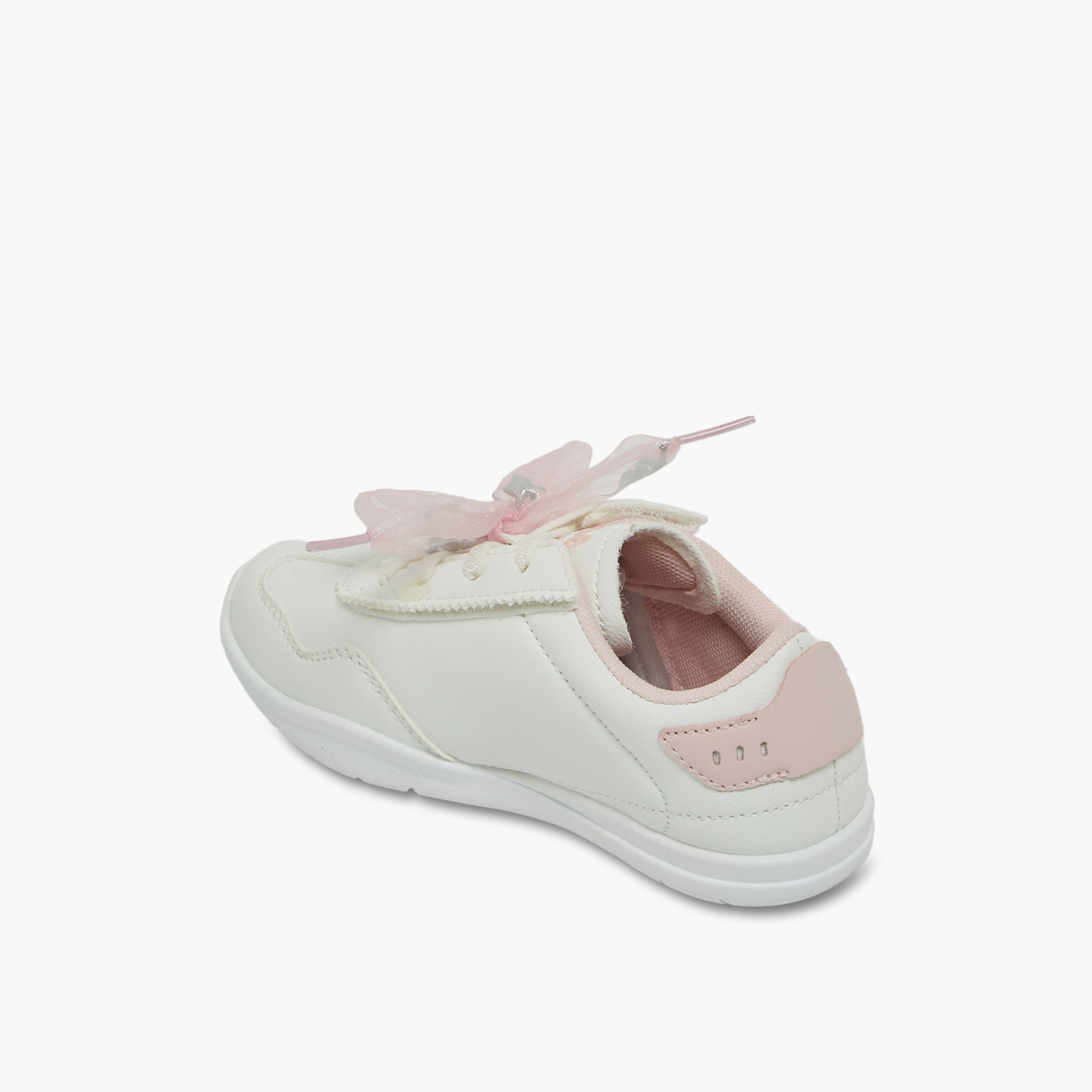 Kappa Girls Bow Lace-Up Ankle Sneakers-girls-shoes-sneakers-image-5