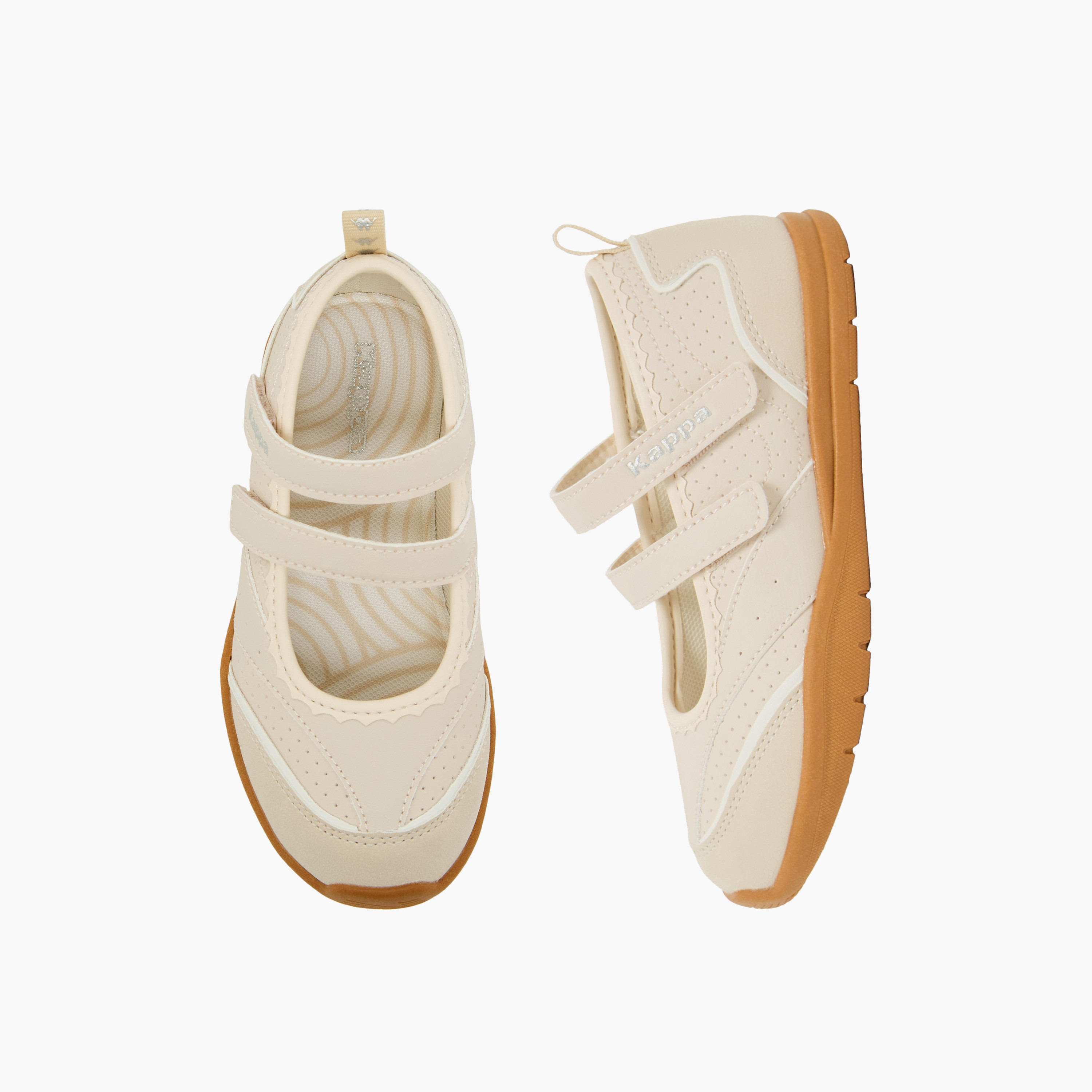 Kappa Girls Panelled Hook & Loop Sneakerina Shoes-girls-shoes-maryjanes-image-1