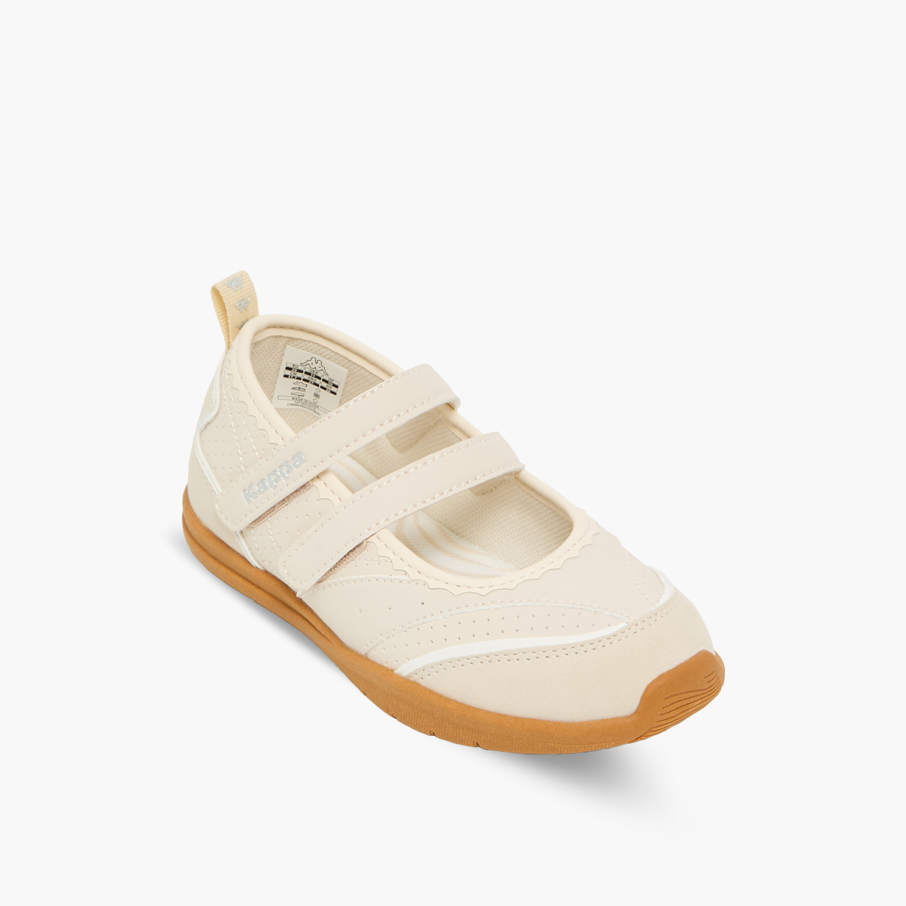 Kappa Girls Panelled Hook & Loop Sneakerina Shoes-girls-shoes-maryjanes-image-2