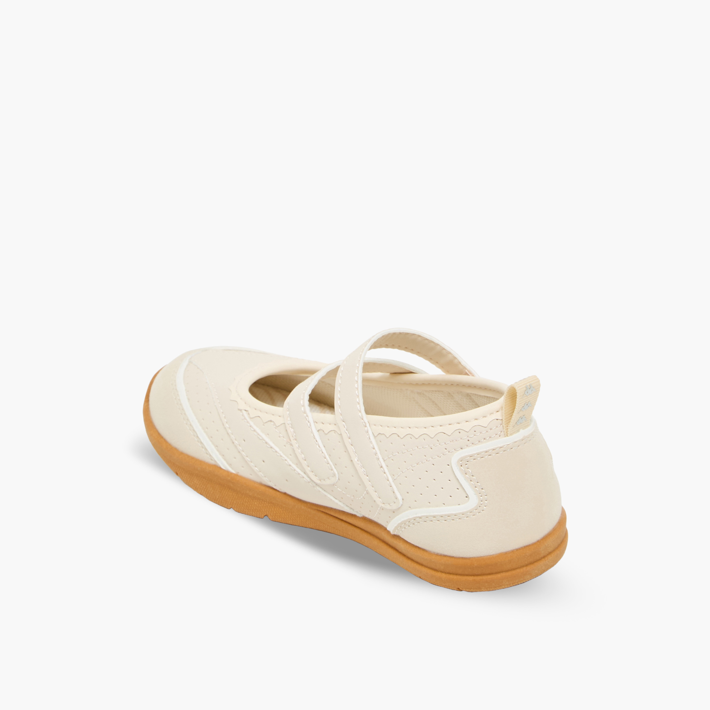 Kappa Girls Panelled Hook & Loop Sneakerina Shoes-girls-shoes-maryjanes-image-5