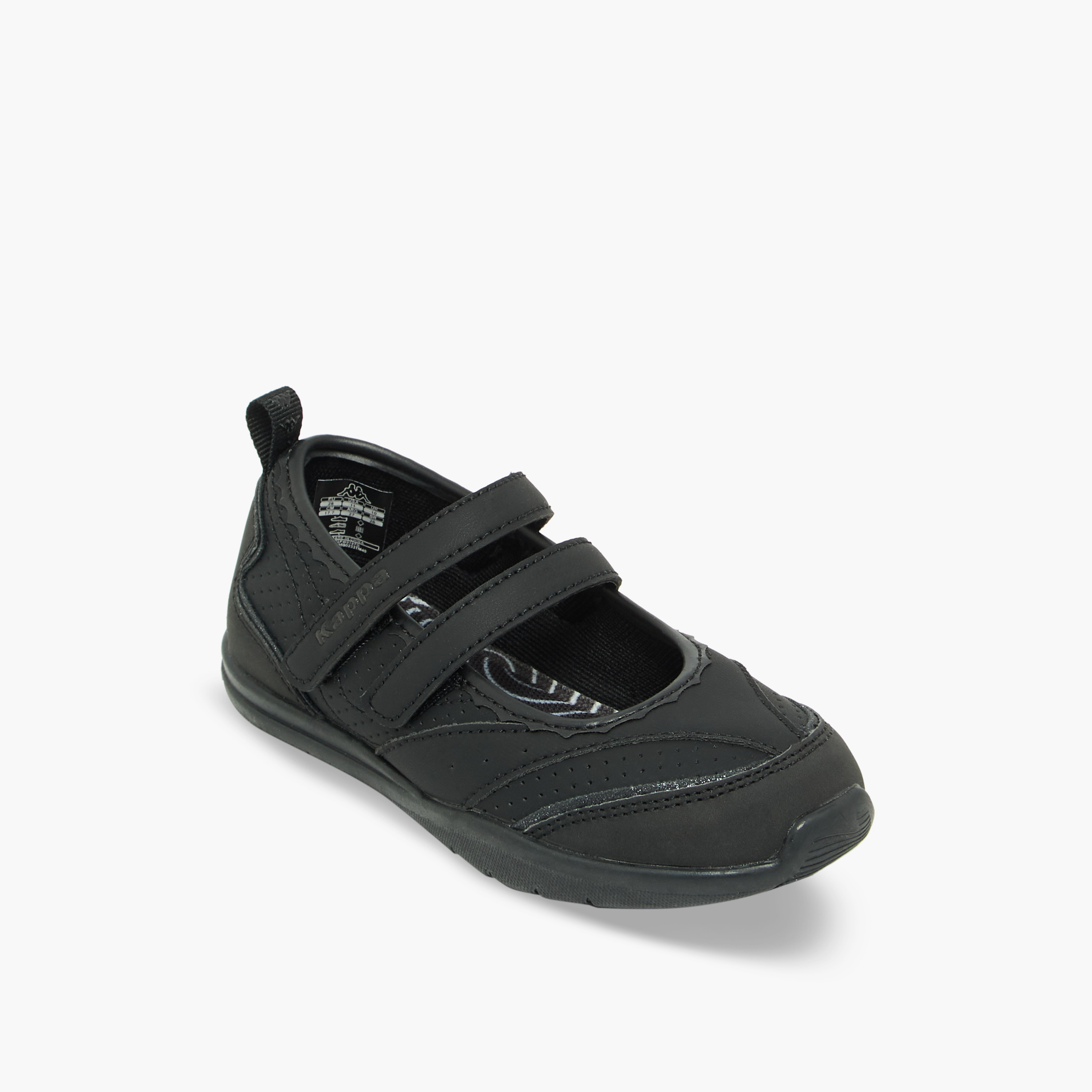Kappa Girls Panelled Hook & Loop Sneakerina Shoes-girls-shoes-maryjanes-image-2
