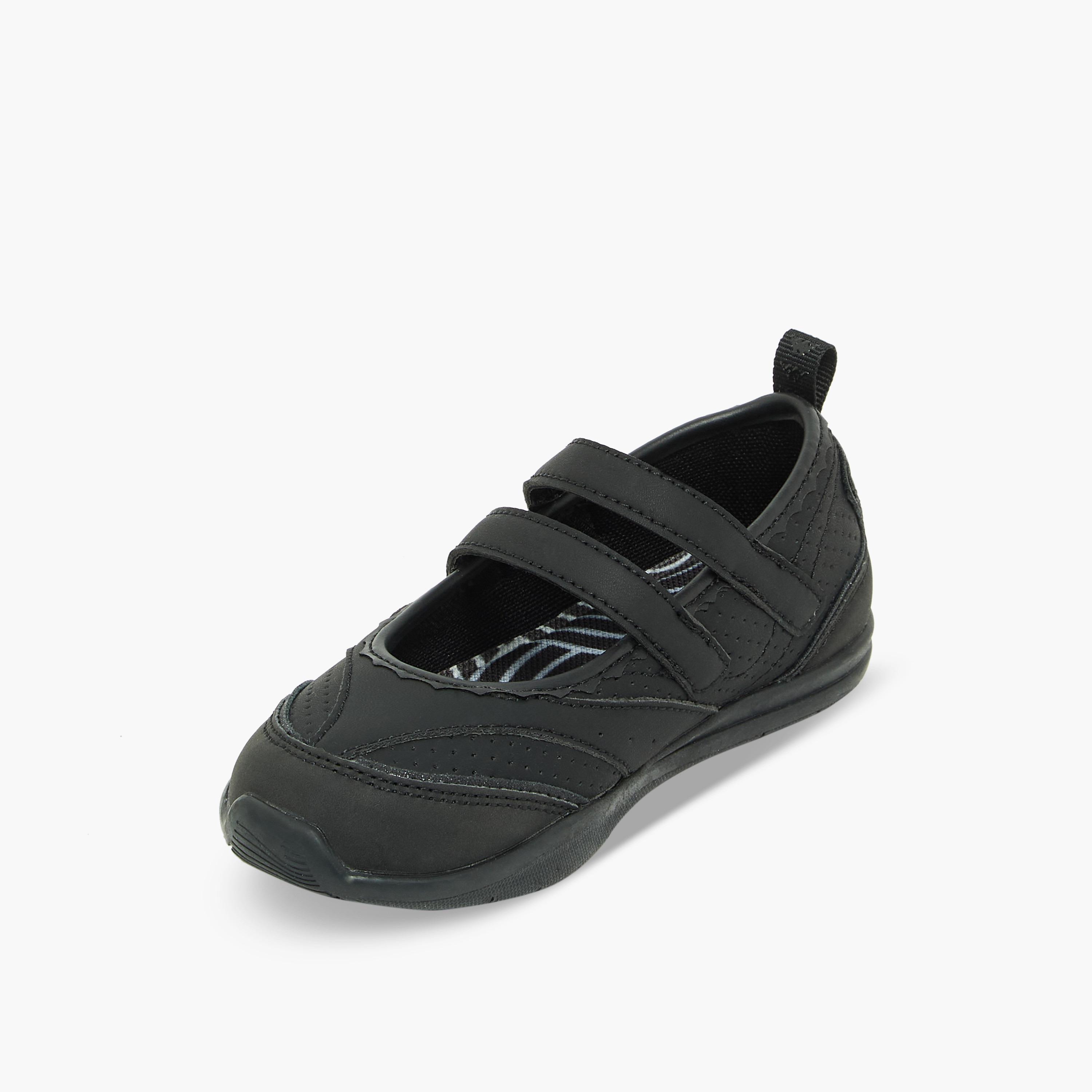 Kappa Girls Panelled Hook & Loop Sneakerina Shoes-girls-shoes-maryjanes-image-4