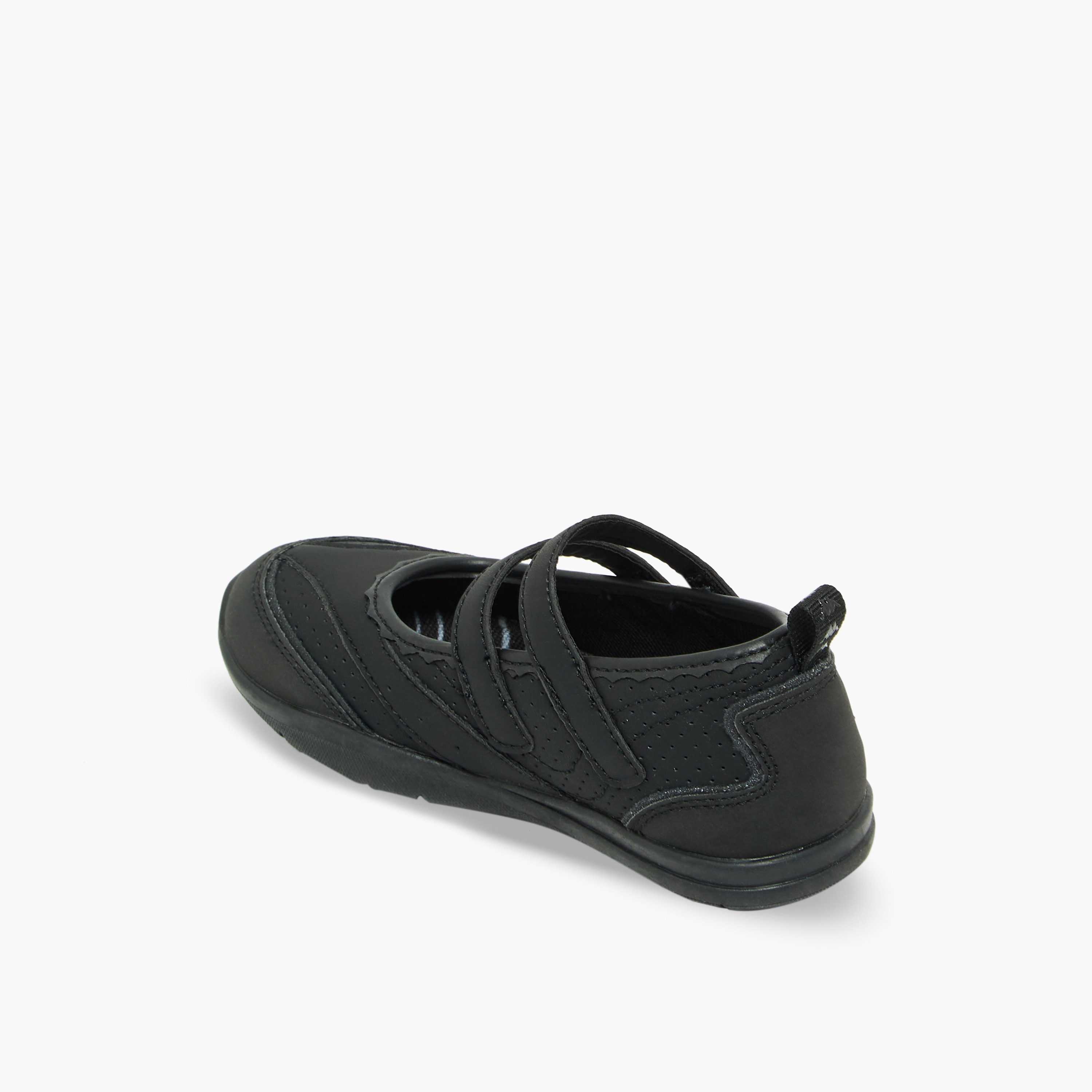 Kappa Girls Panelled Hook & Loop Sneakerina Shoes-girls-shoes-maryjanes-image-5