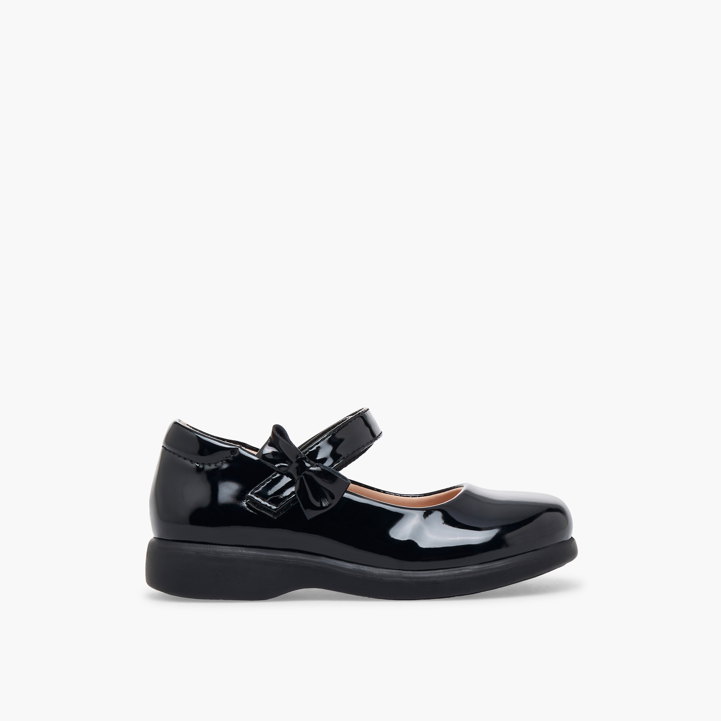Flora Bella Girls Bow Accent Hook & Loop School Shoes-girls-shoes-schoolshoes-image-3