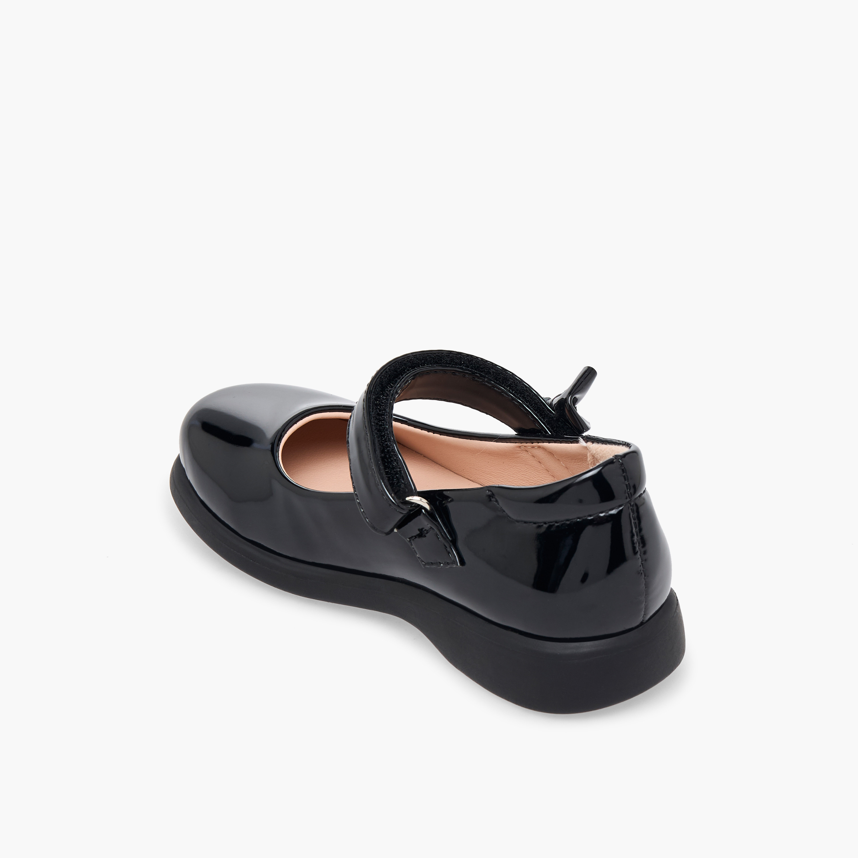 Flora Bella Girls Bow Accent Hook & Loop School Shoes-girls-shoes-schoolshoes-image-5