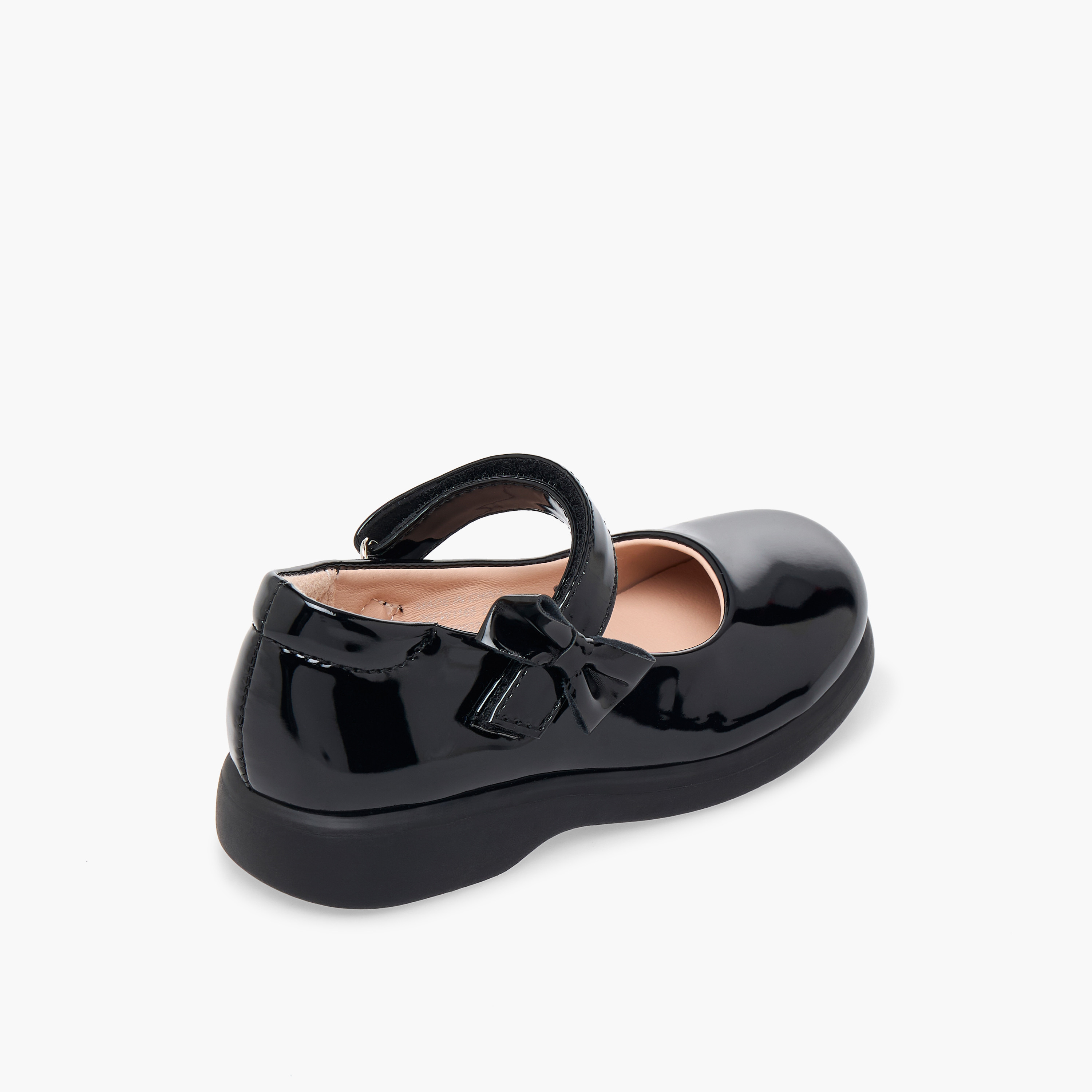 Flora Bella Girls Bow Accent Hook & Loop School Shoes-girls-shoes-schoolshoes-image-6