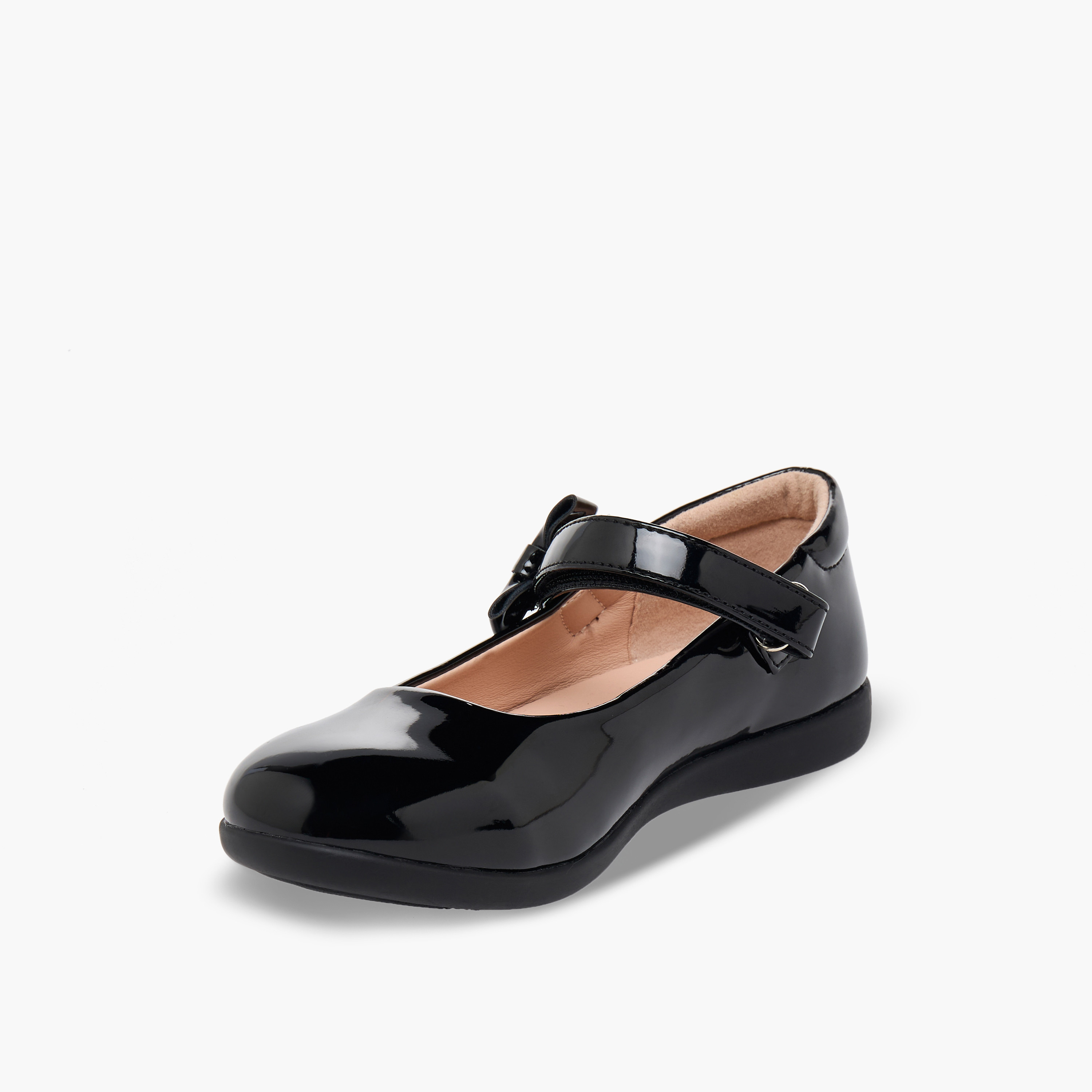 حذاء مدرسية للبنات بشريط إغلاق لاصق من فلورا بيلا-girls-shoes-maryjanes-image-5