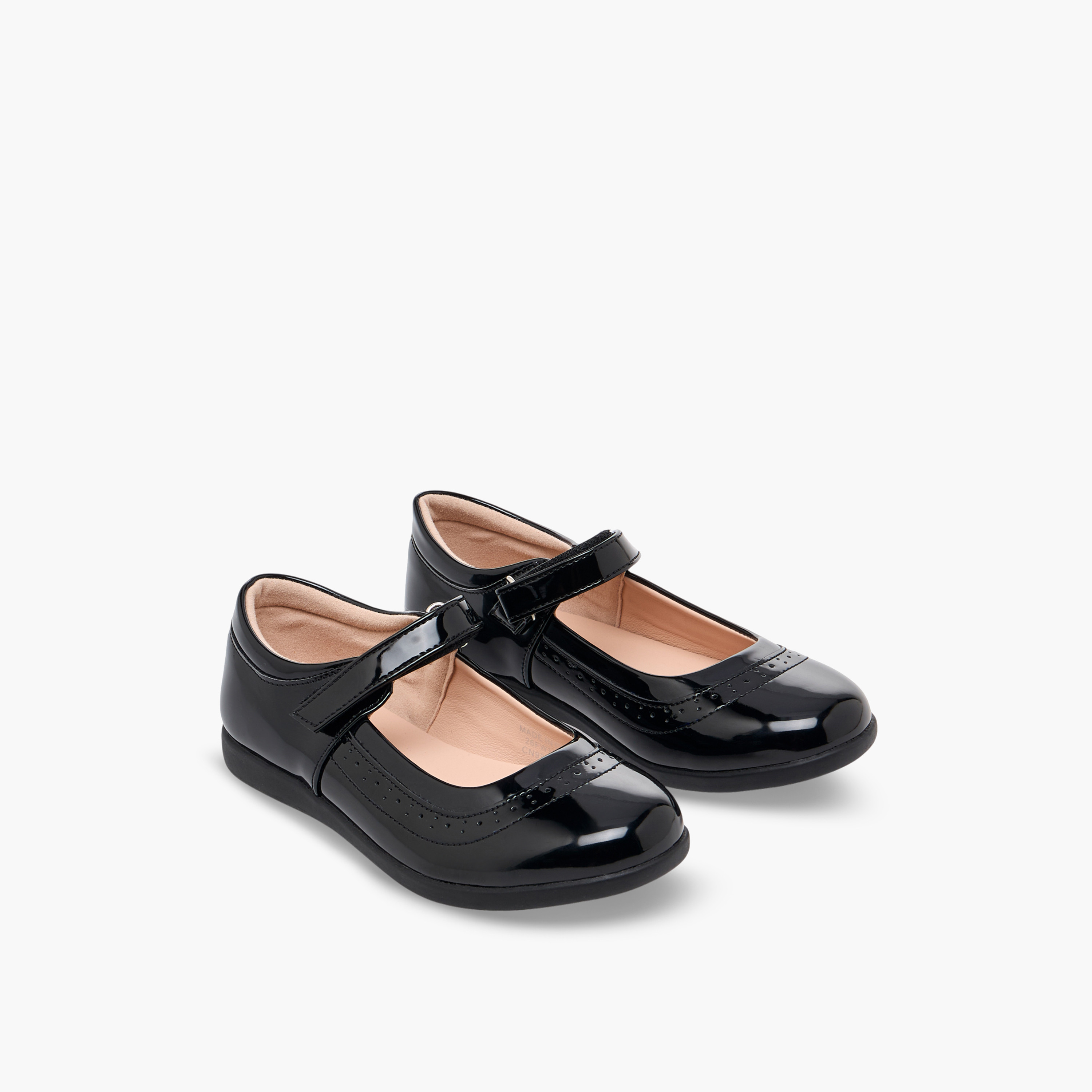 Flora Bella Girls Hook & Loop School Shoes-girls-shoes-maryjanes-image-1