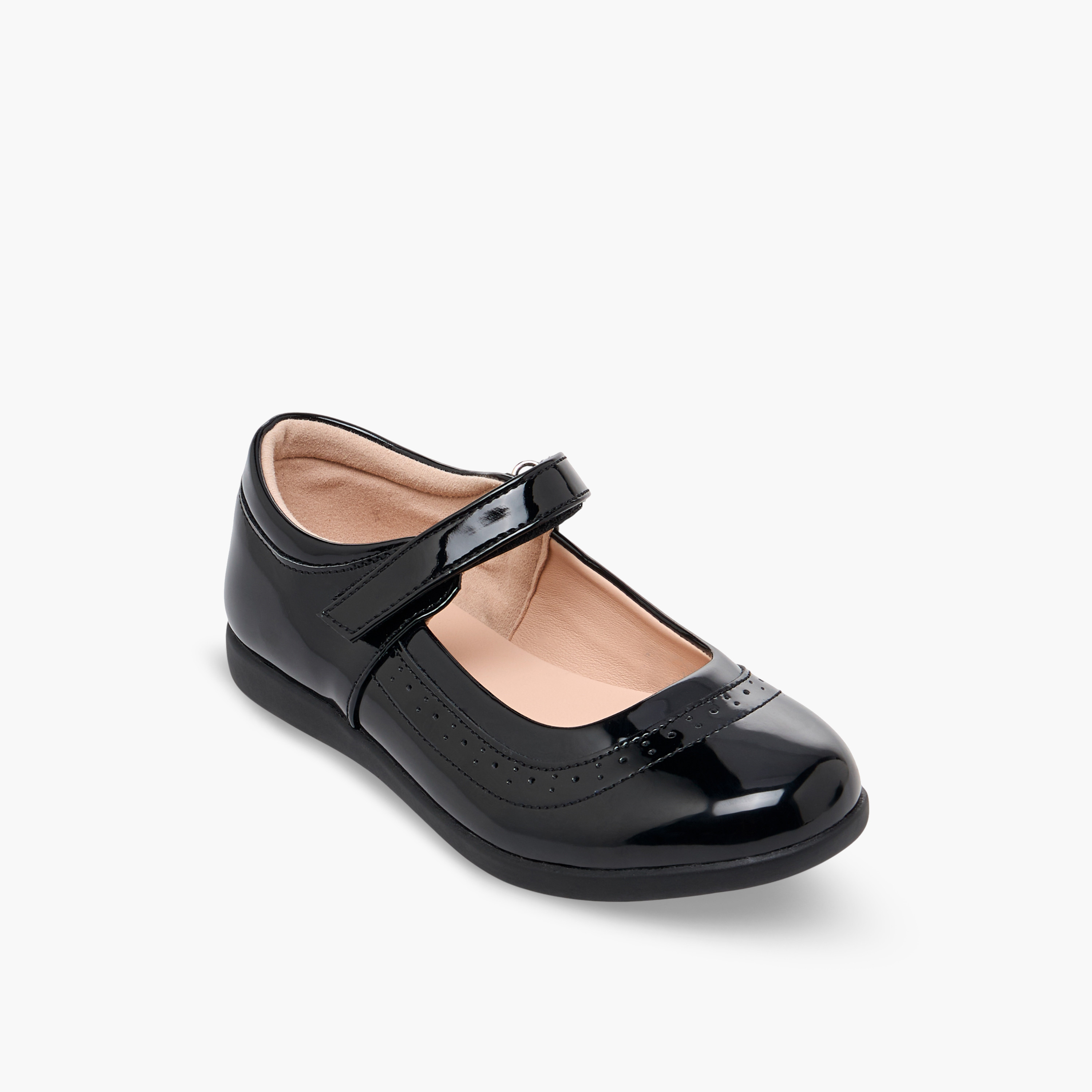Flora Bella Girls Hook & Loop School Shoes-girls-shoes-maryjanes-image-2